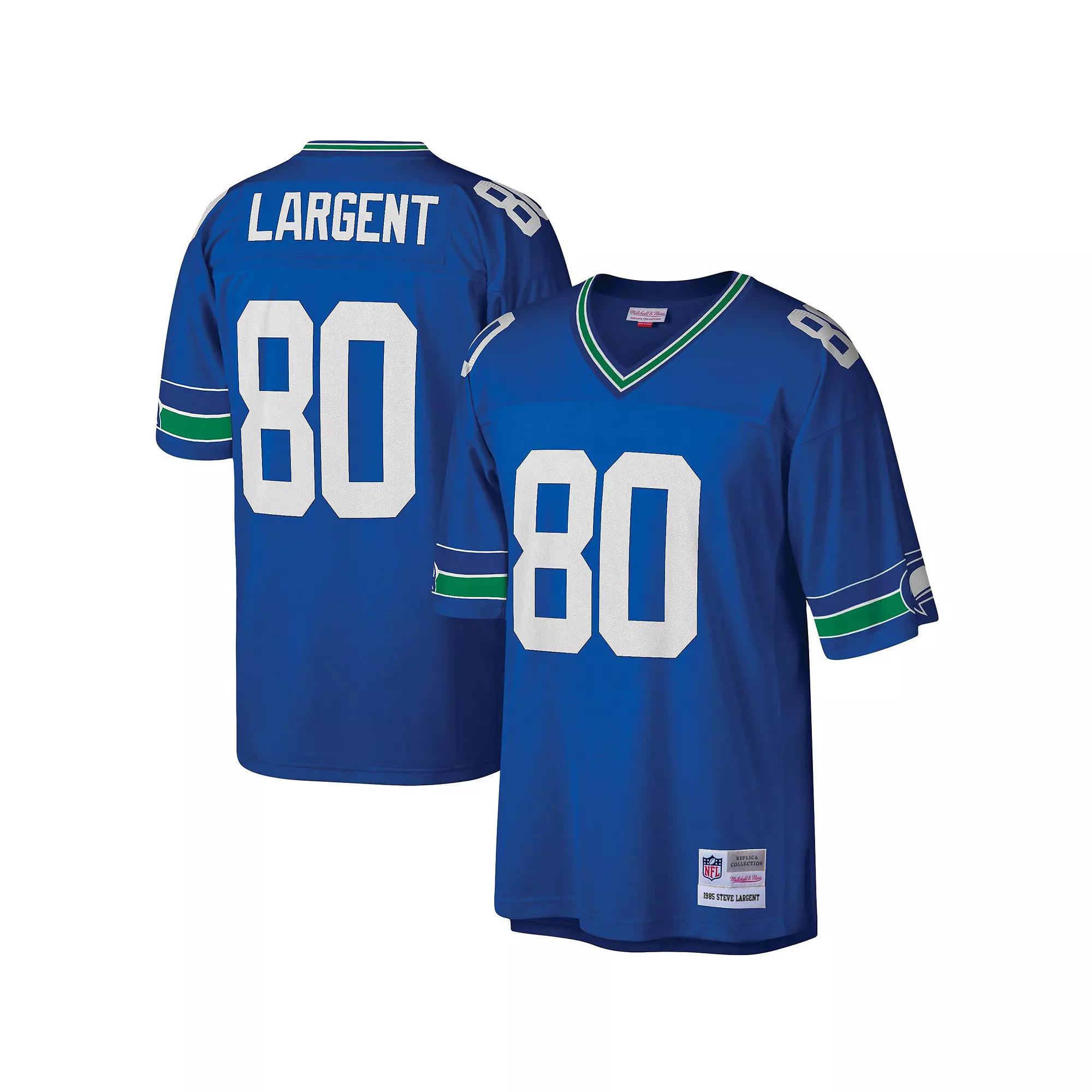 Men's Mitchell & Ness Steve Largent Royal Seattle Seahawks Legacy Replica Jersey,  Product Image