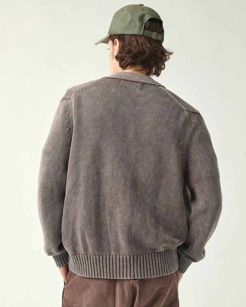 Acid Wash Cardigan - Black Product Image