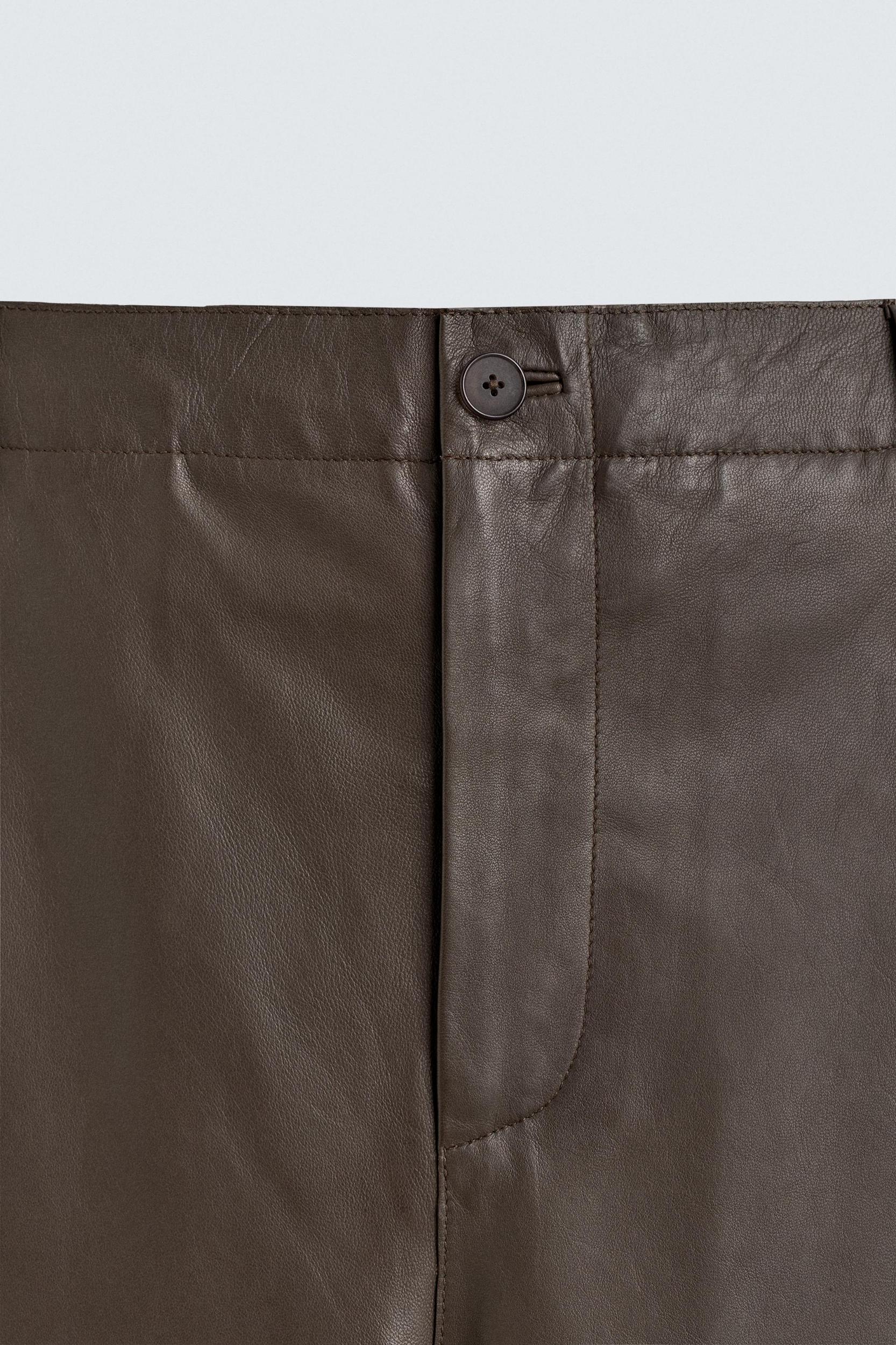 LEATHER BALLOON FIT PANTS Product Image
