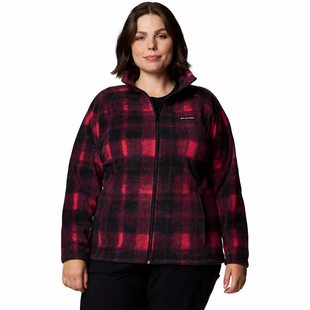 Columbia Women's Benton Springs Printed Full Zip Fleece Jacket - Plus Size- Product Image
