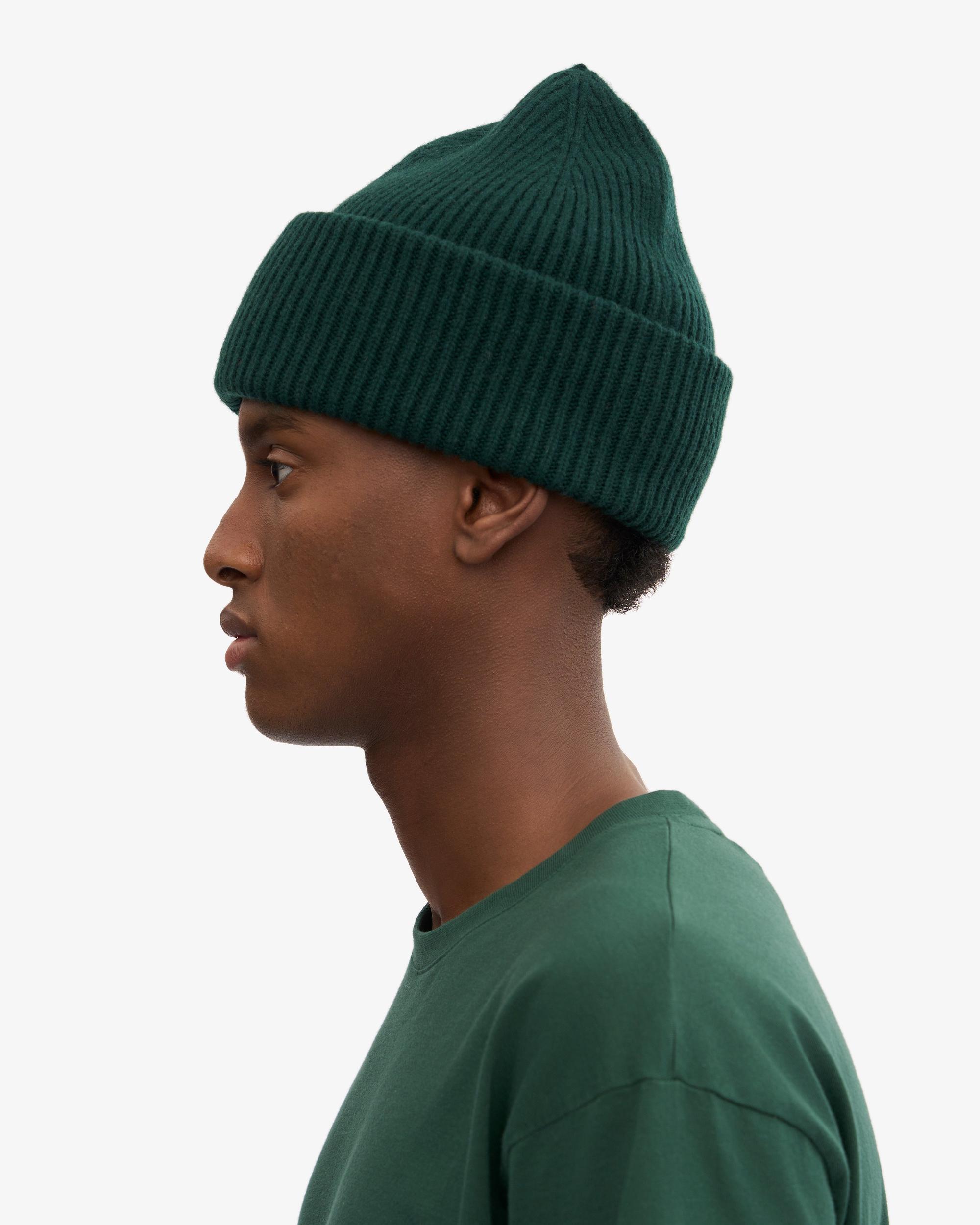 Merino Wool Hat - Emerald Green Product Image
