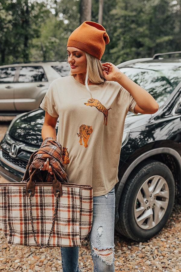 Good Behavior Graphic Tee In Iced Latte Product Image