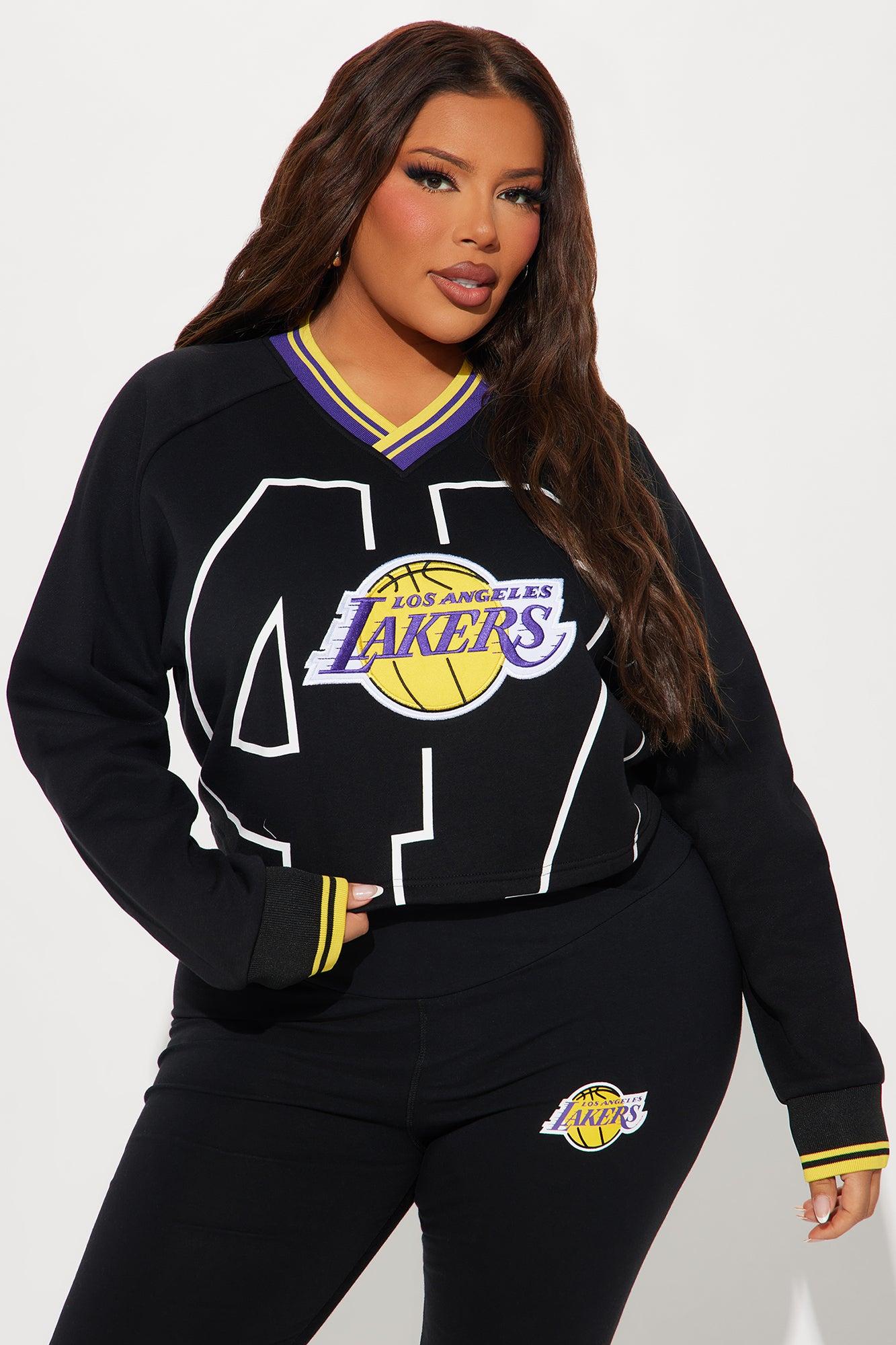 Lakers Courtside Sweatshirt - Black Female Product Image