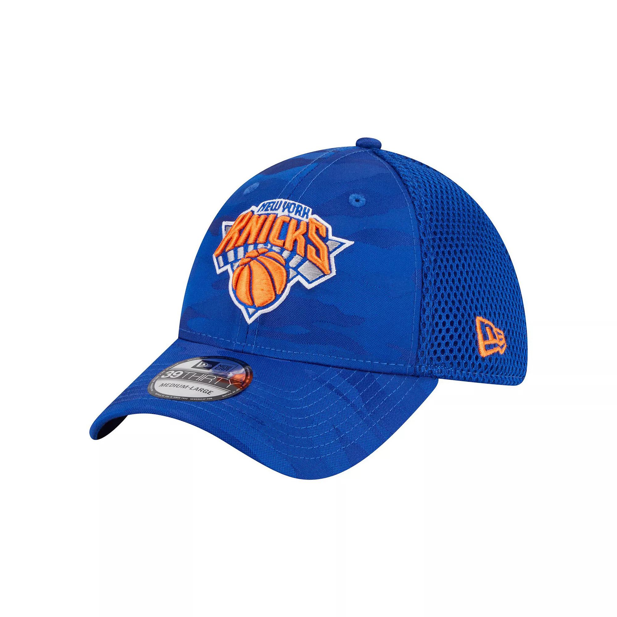 Men's New Era  Blue New York Knicks Subtle Camo 39THIRTY Flex Hat, Size: Medium/Large Product Image