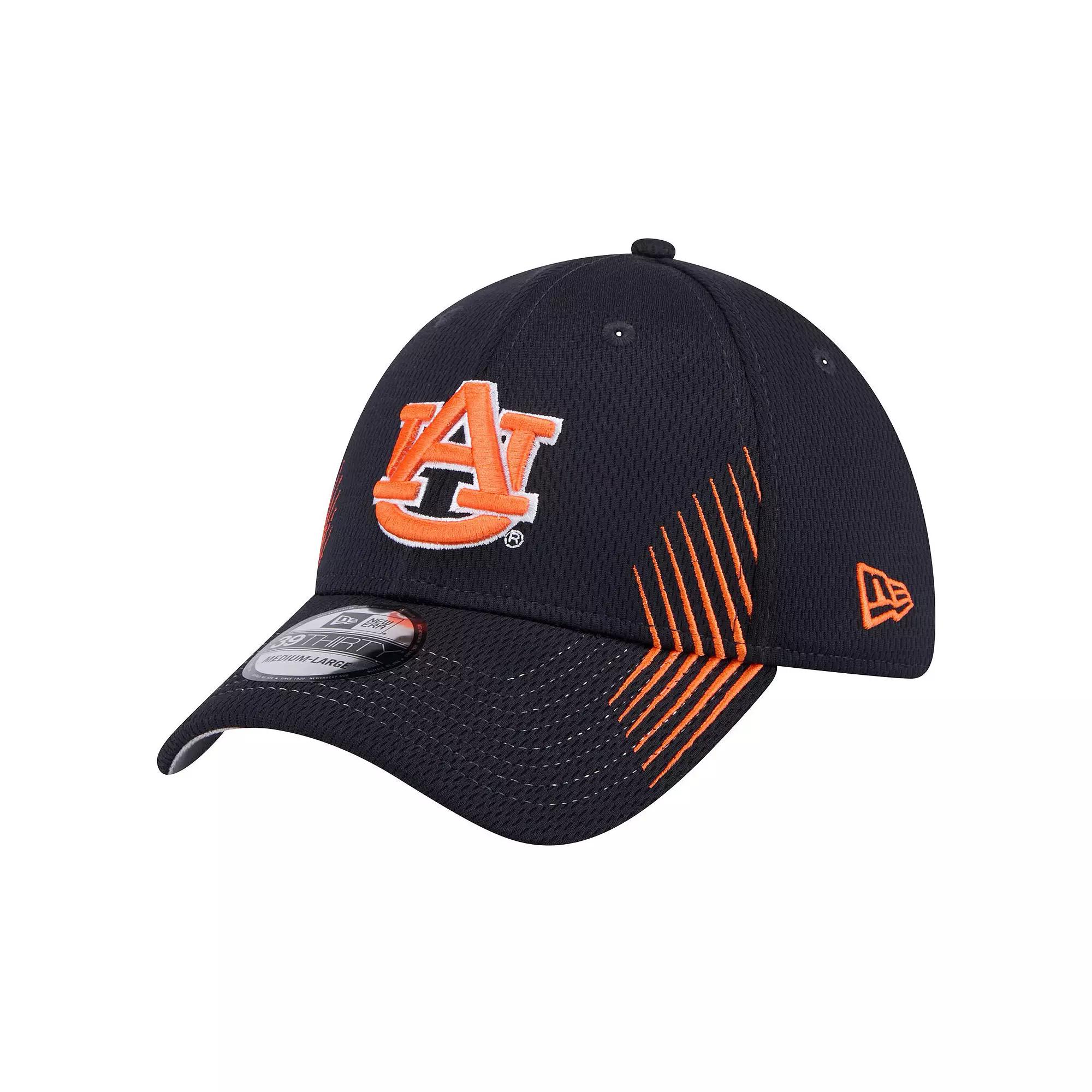 Men's New Era Navy Auburn Tigers Active Slash Sides 39THIRTY Flex Hat,  Product Image