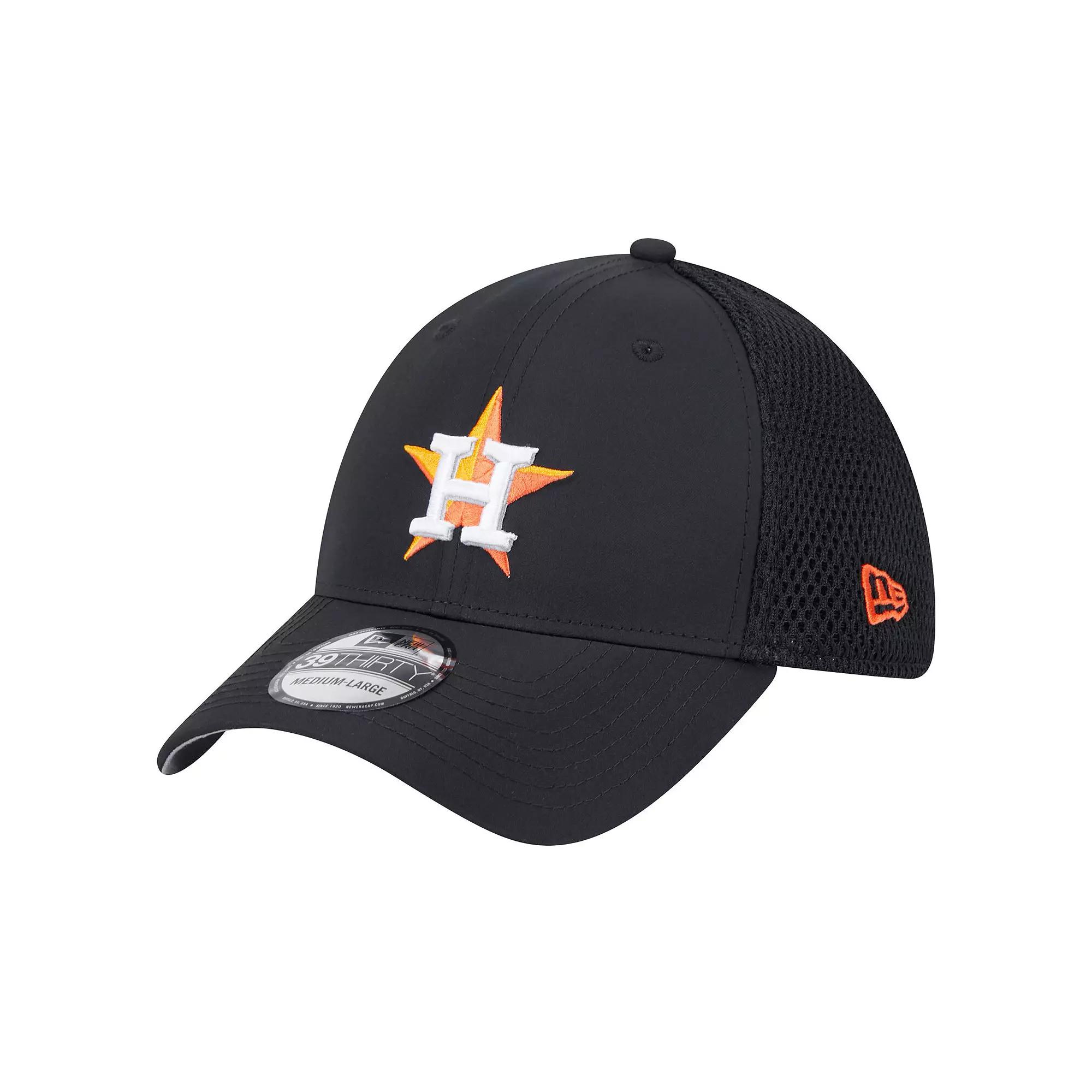 Men's New Era Black Houston Astros Team Tone 39THIRTY Flex Hat, Size: Medium/Large Product Image