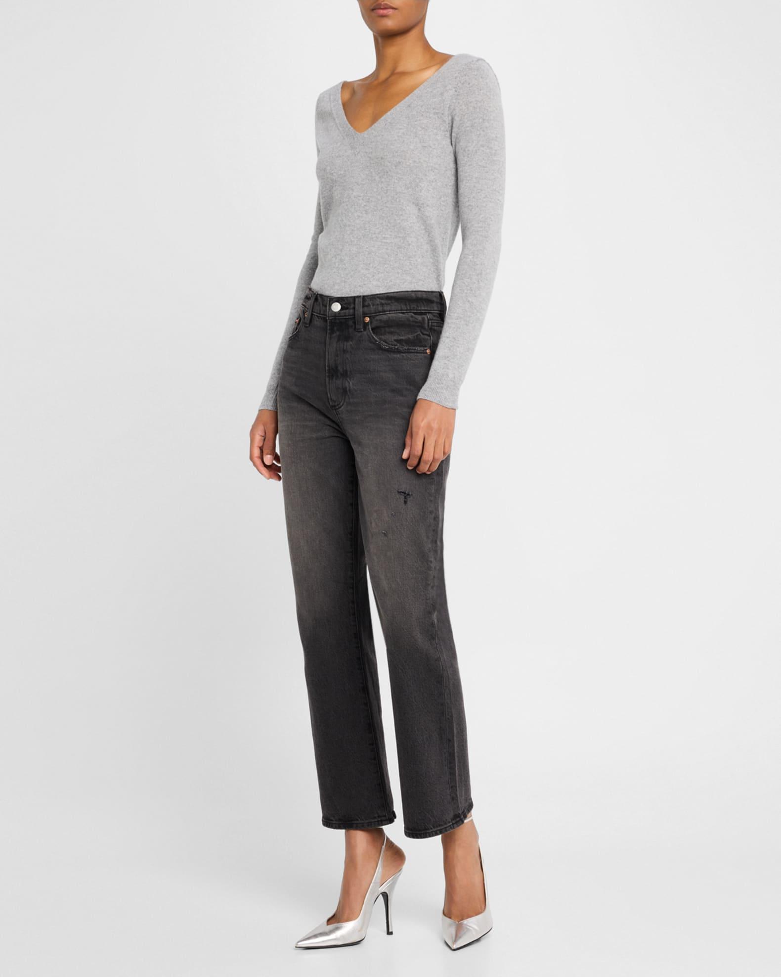 Ally High-Rise Vintage Ankle Bootcut Jeans Product Image