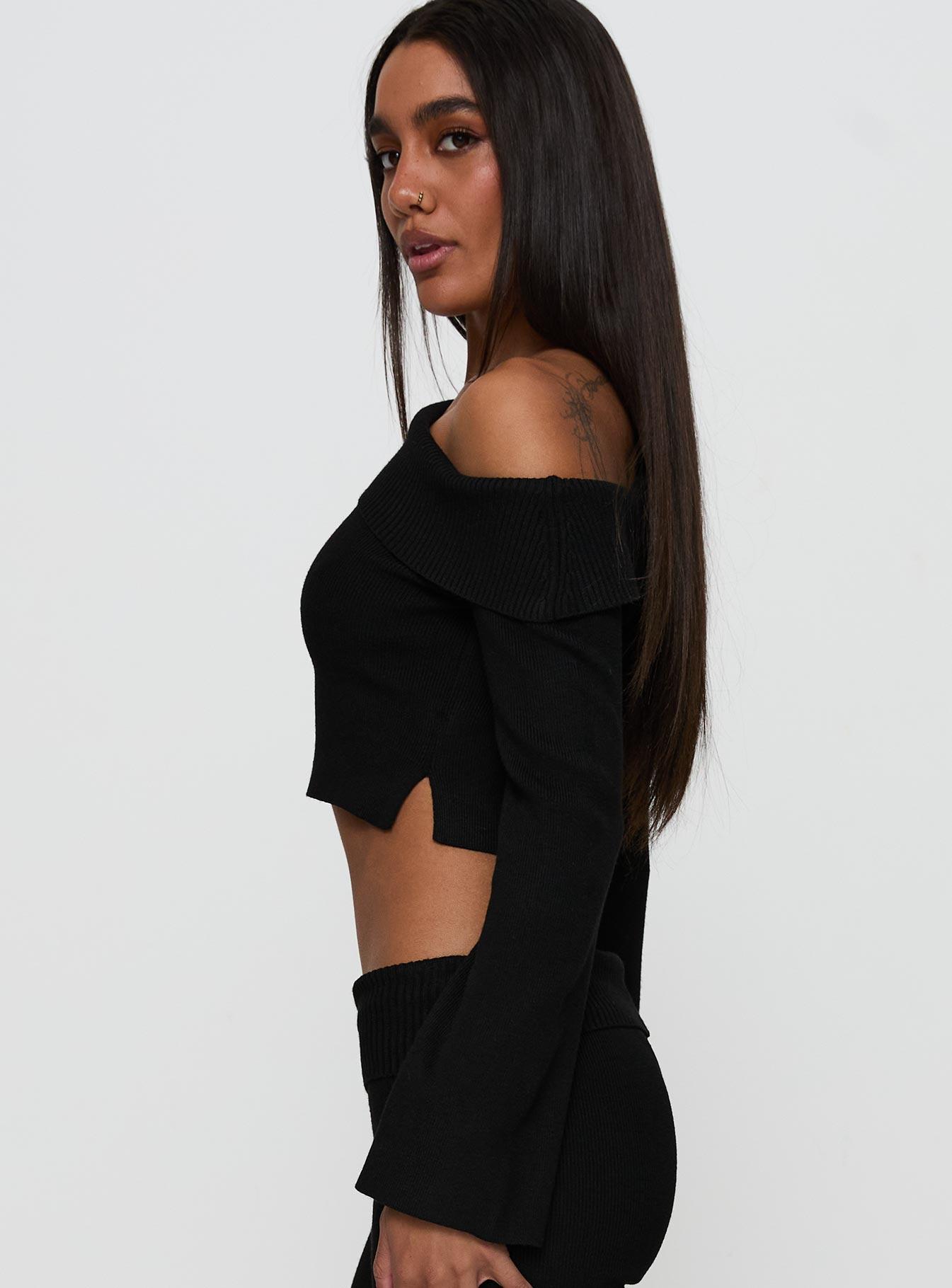 Sina Off The Shoulder Top Black Product Image