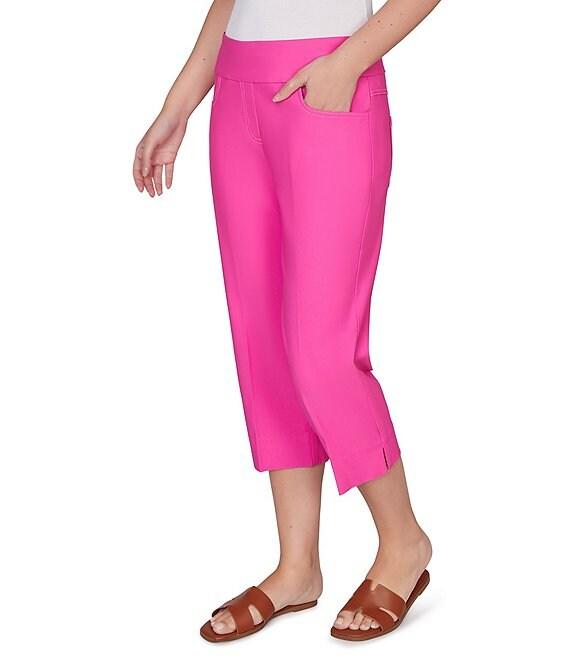 Ruby Rd. Petite Size Stretch Straight Leg Pull-On Capri Pants Product Image