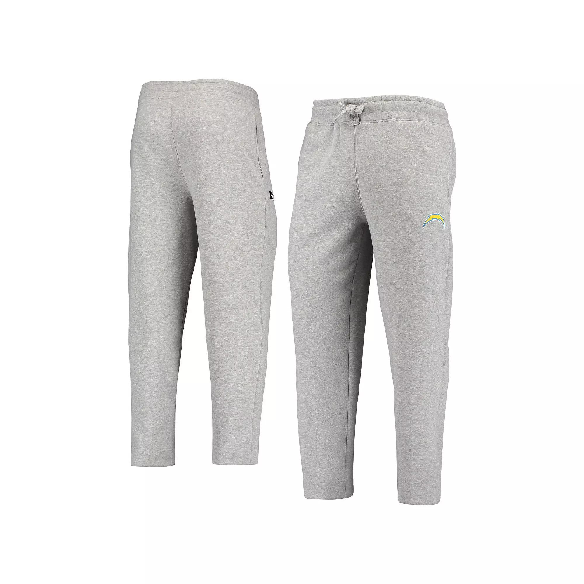 Men's Gray Los Angeles Chargers Starter Option Run Sweatpants,  Product Image