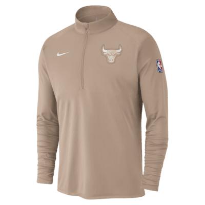 Chicago Bulls City Edition Men's Nike Dri-FIT NBA 1/2-Zip Long-Sleeve Top Product Image