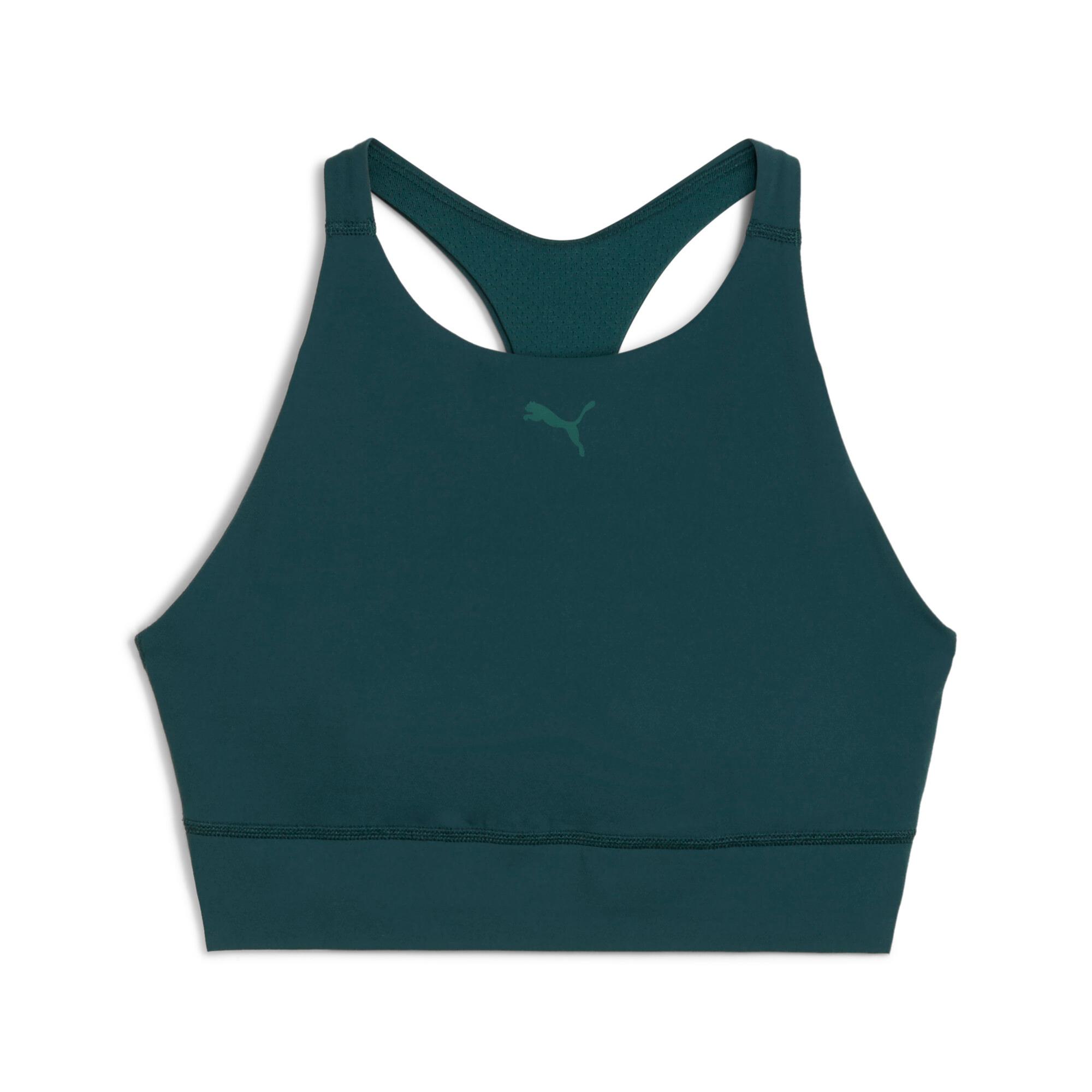 PUMA Shapeluxe High Neck Women's Moisture Wicking, Mid Impact Sports Bra Product Image