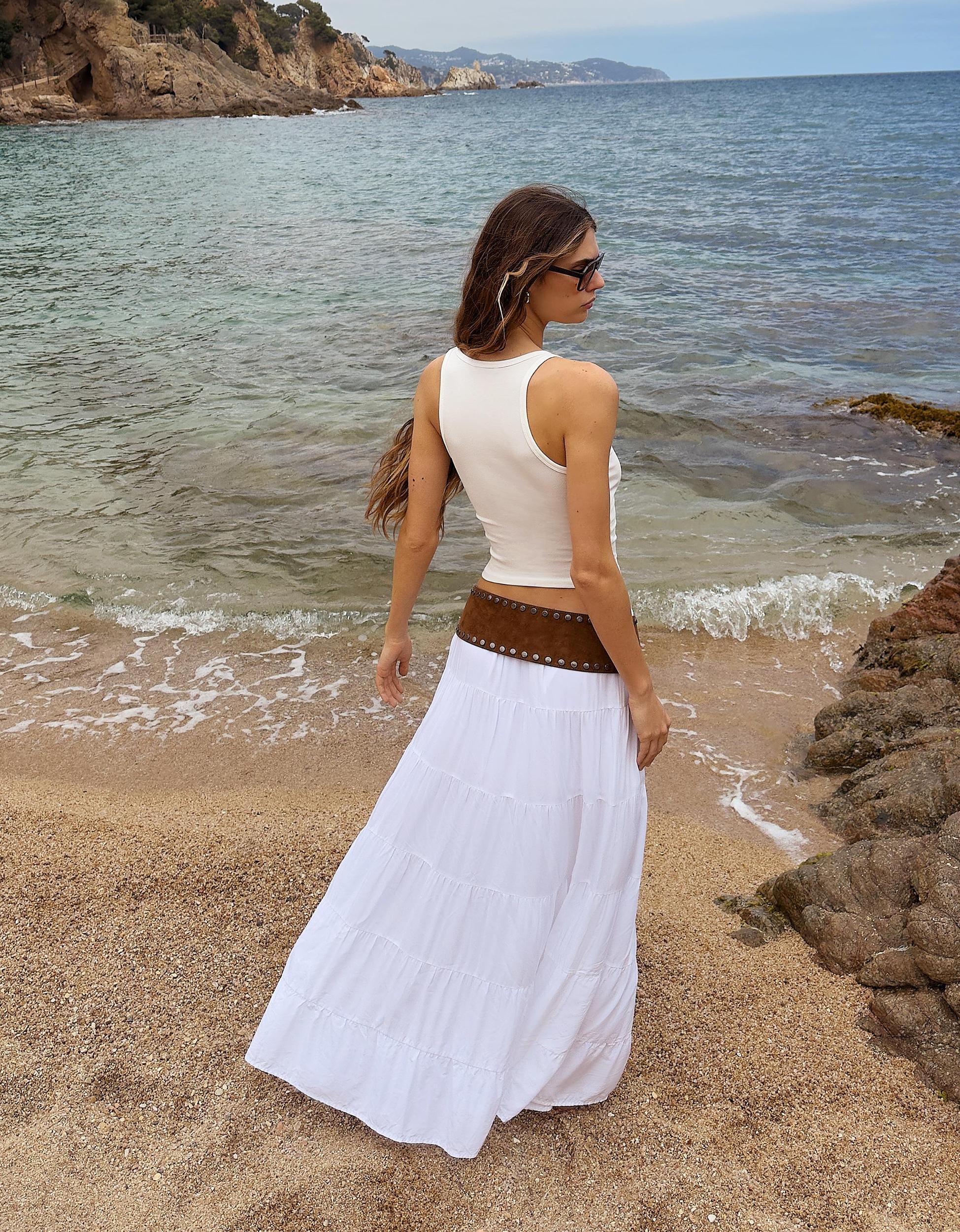 Rustic midi skirt Product Image