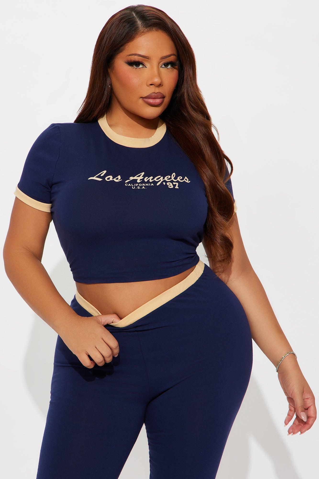 Los Angeles 97' Capri Set - Blue/combo Product Image