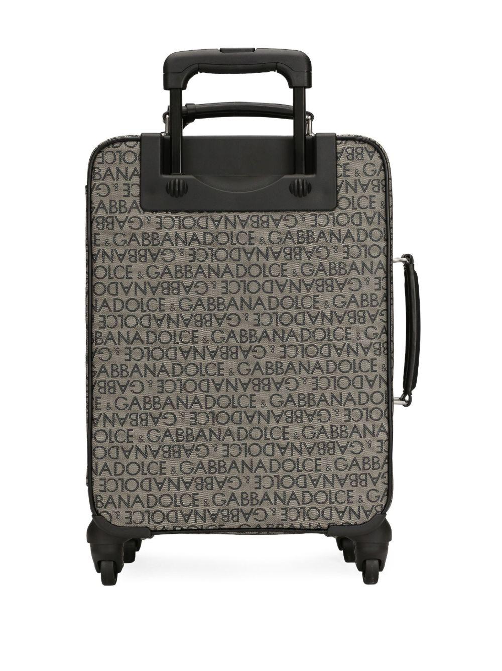 logo jacquard zipped luggage Product Image