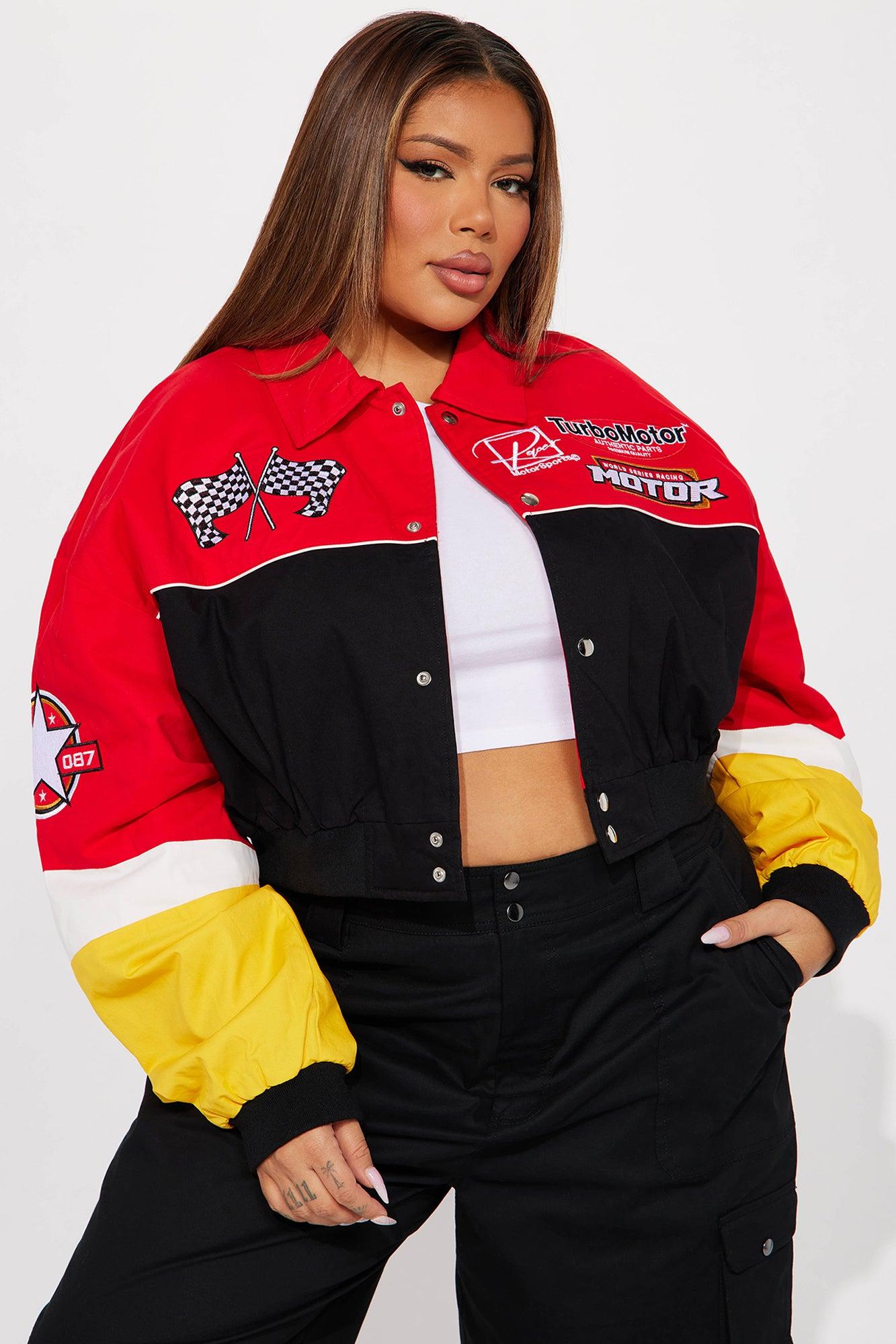 Need For Speed Bomber Jacket - Red/combo Female Product Image