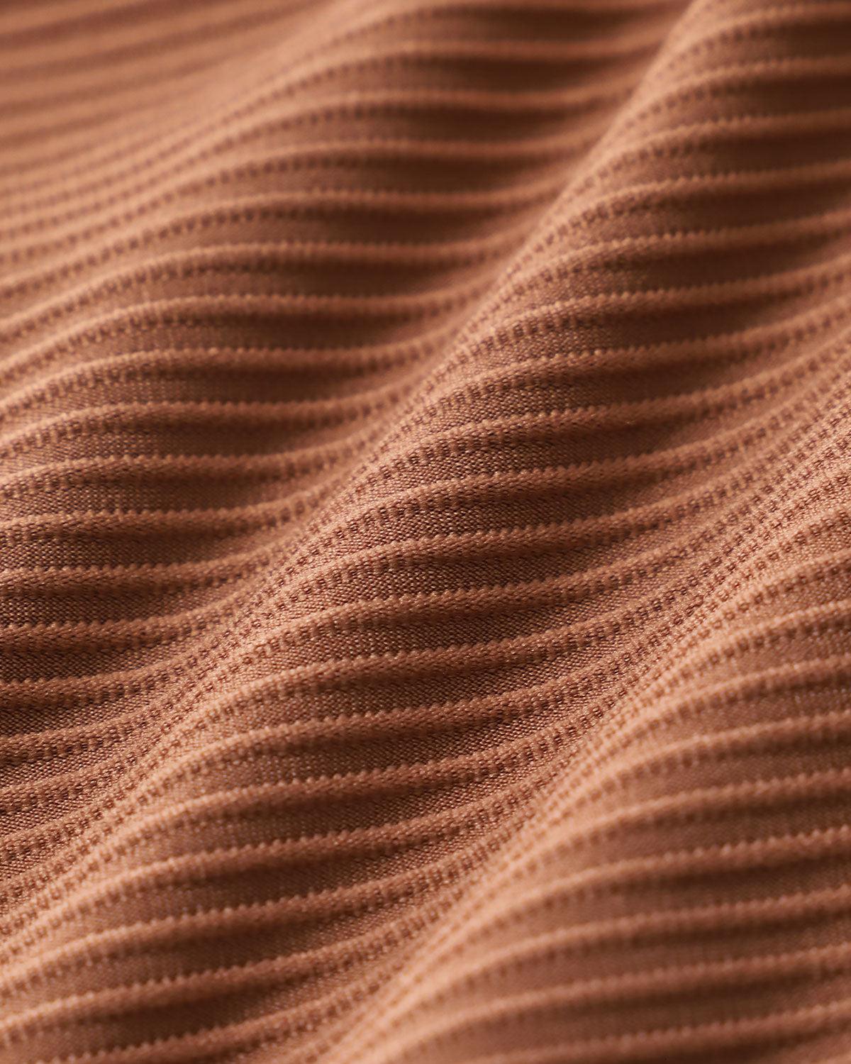 Brown Striped Triangle Bikini Set Product Image