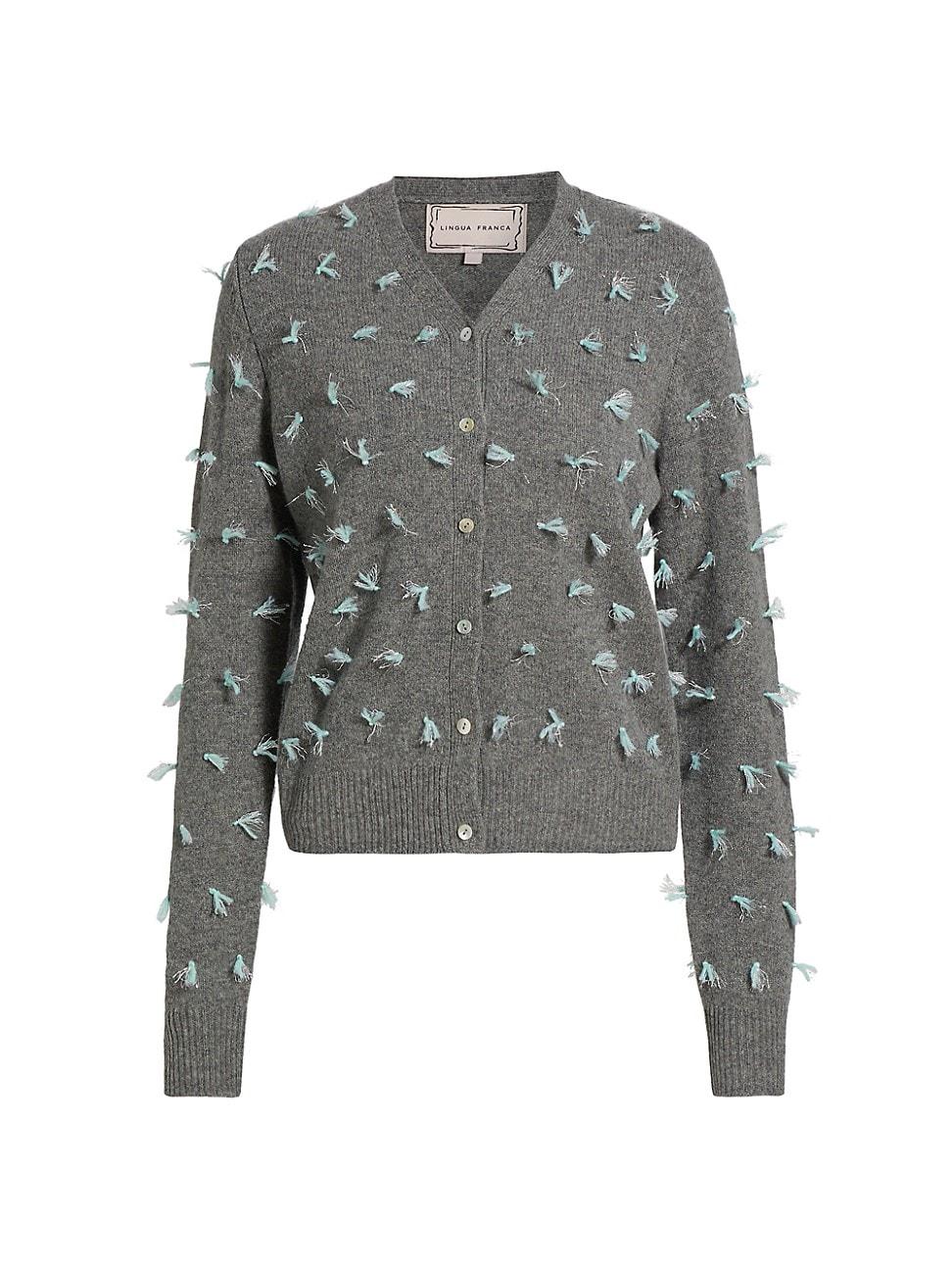 Womens Diana Wool Quilt Knot Cardigan Product Image