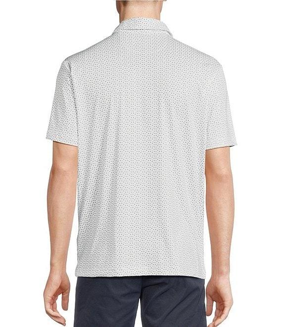 Cremieux Blue Label Performance Stretch Geo Print Short Sleeve Polo Shirt Product Image