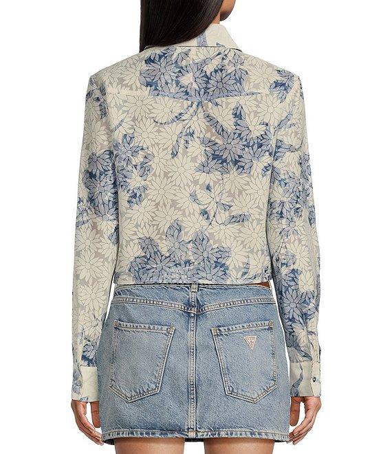 Guess Long Sleeve Adelaide Bow Shirt Product Image