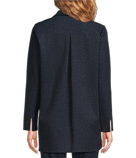 Jude Connally Hadley Stretch Knit Denim Point Collar Long Sleeve Tunic Product Image