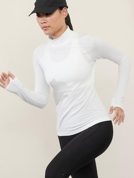 Momentum Seamless Mock Neck Top Product Image