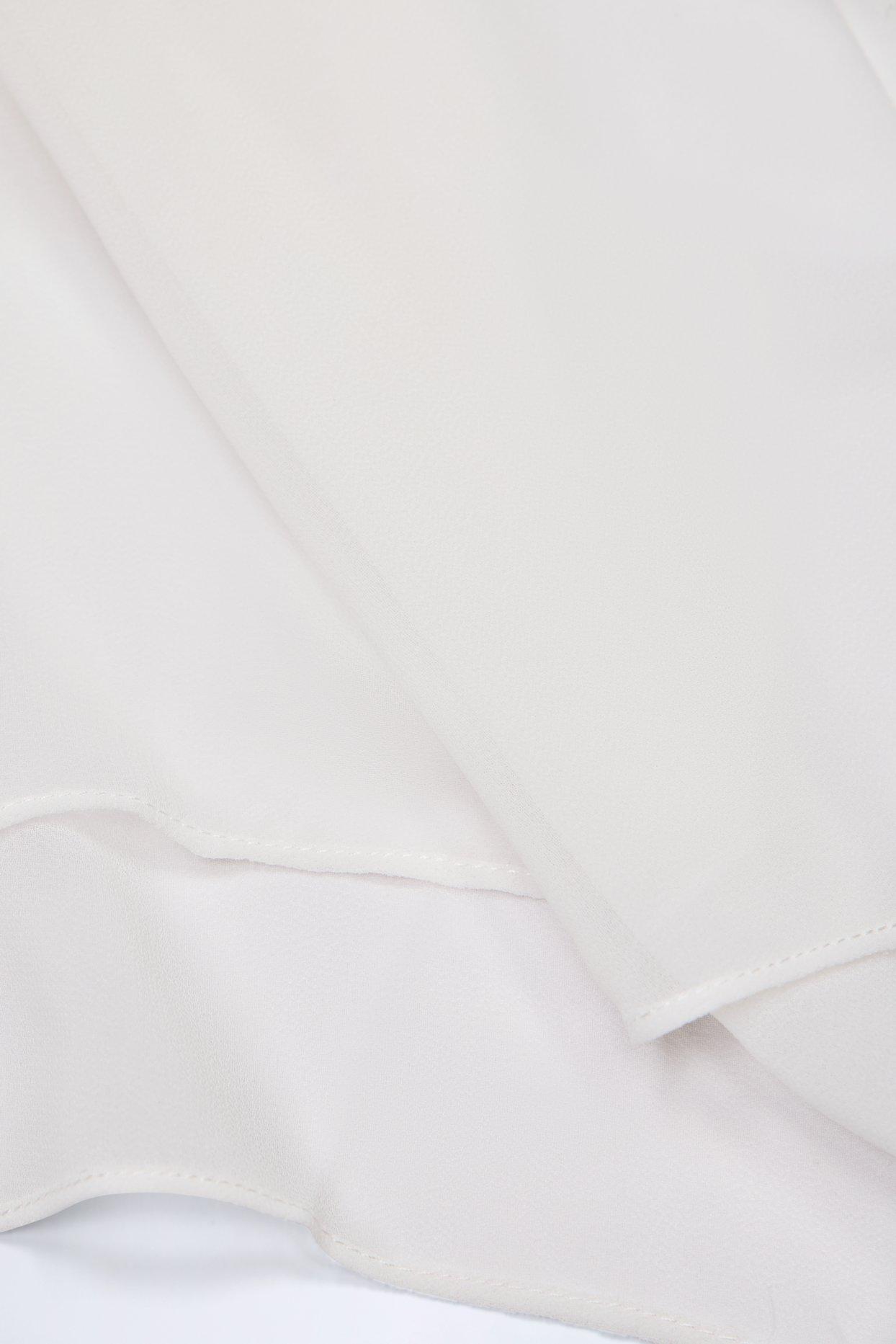 Cowl-Neck Backless Mini Dress in White Product Image