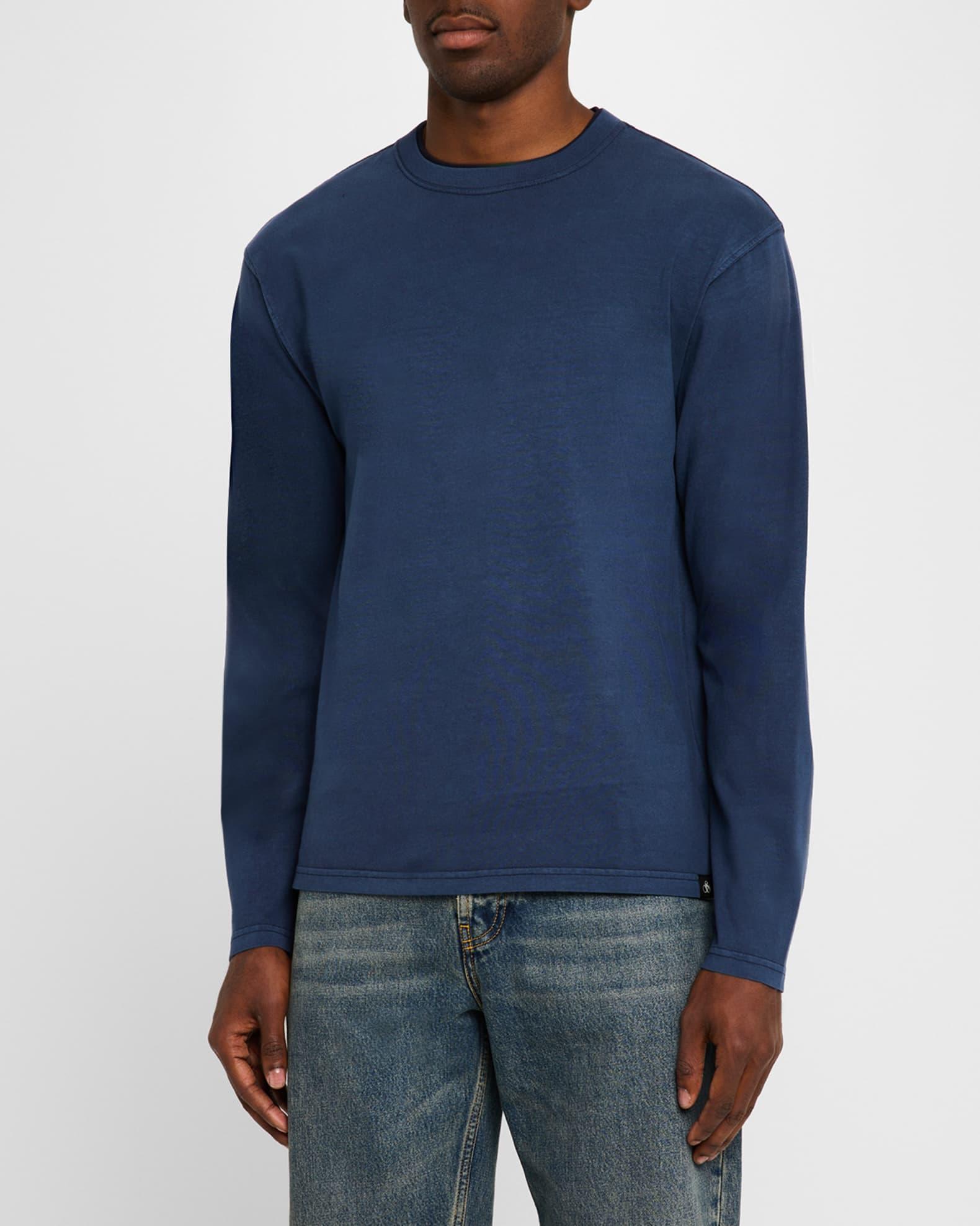 Men's Chest Pocket Long-Sleeve Polo Shirt Product Image