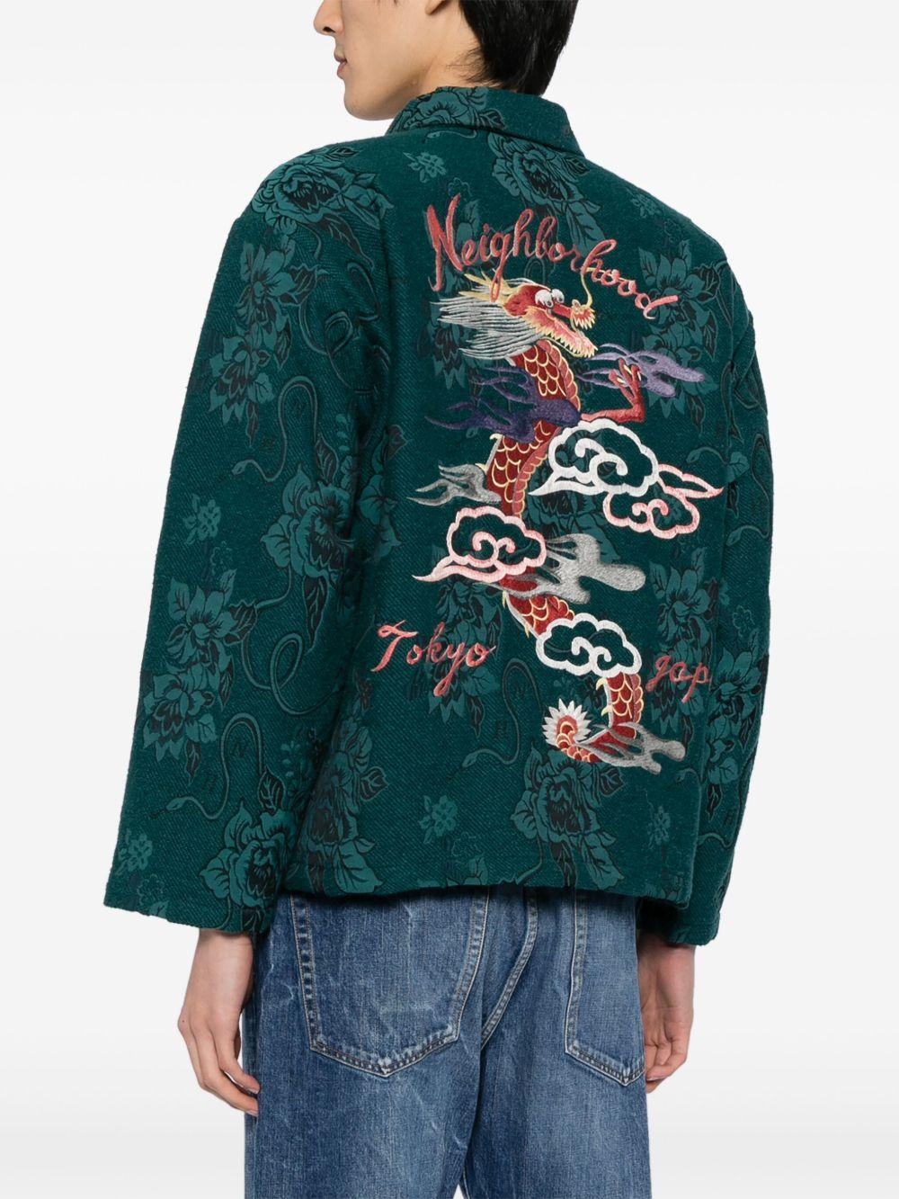 Souvenir jacquard shirt jacket Product Image