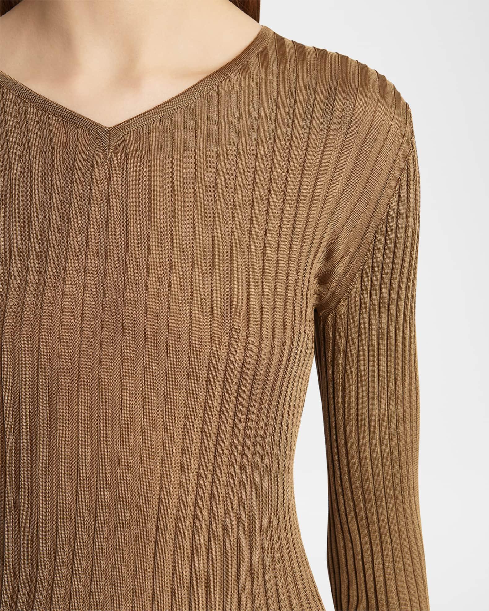 Tia Long-Sleeve Rib Top Product Image