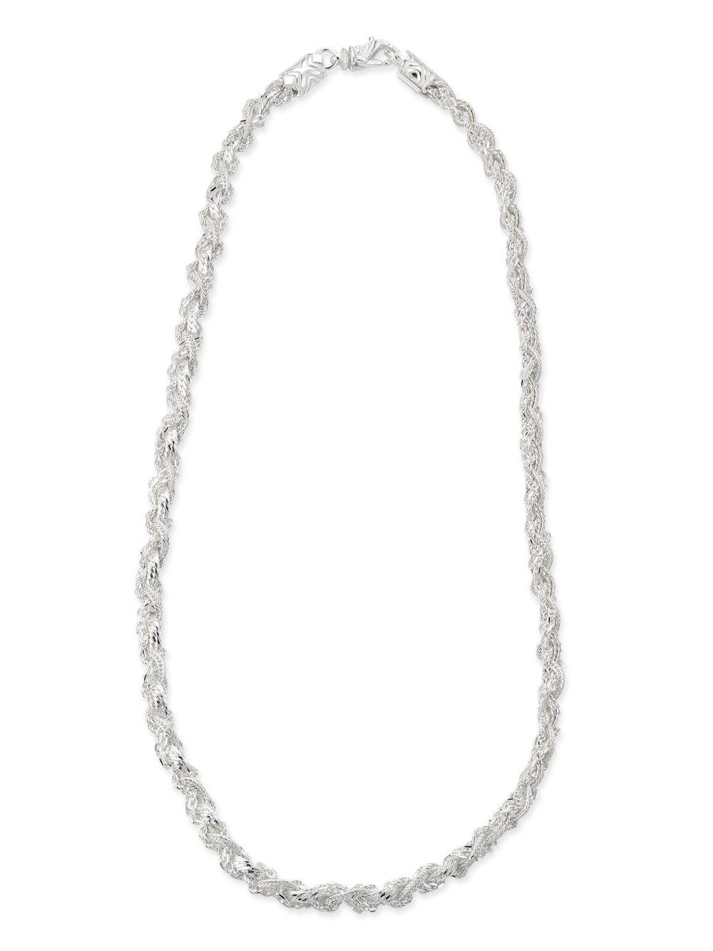 rope-chain silver necklace Product Image