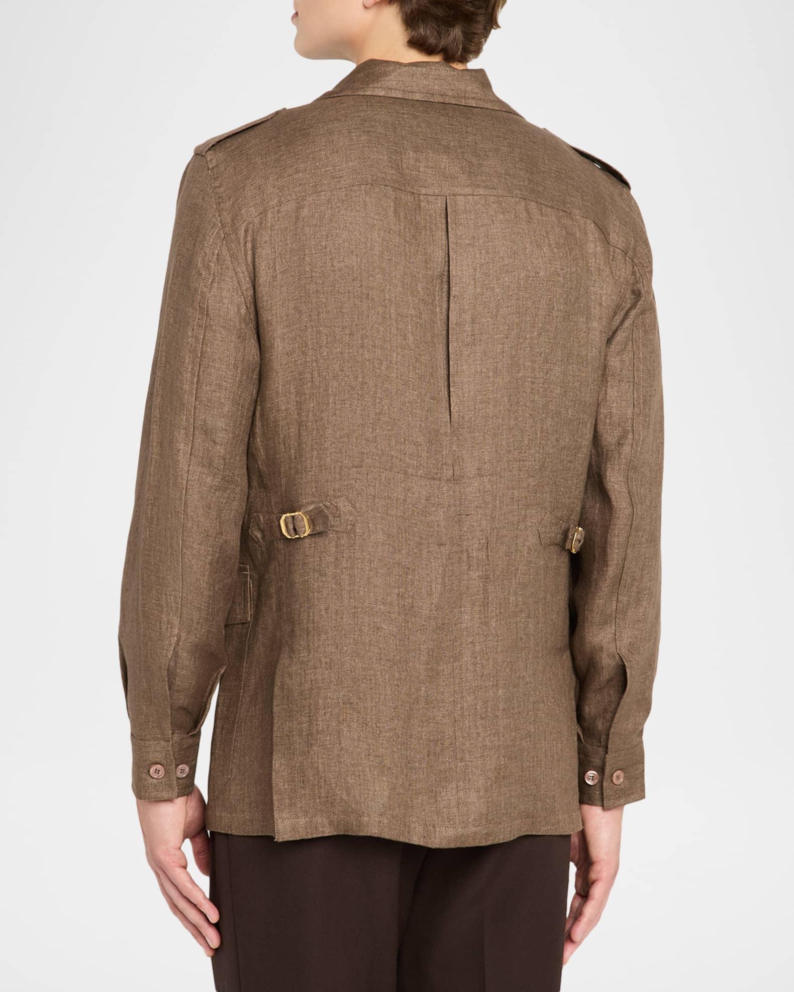 Men's Sahara Linen Safari Jacket Product Image
