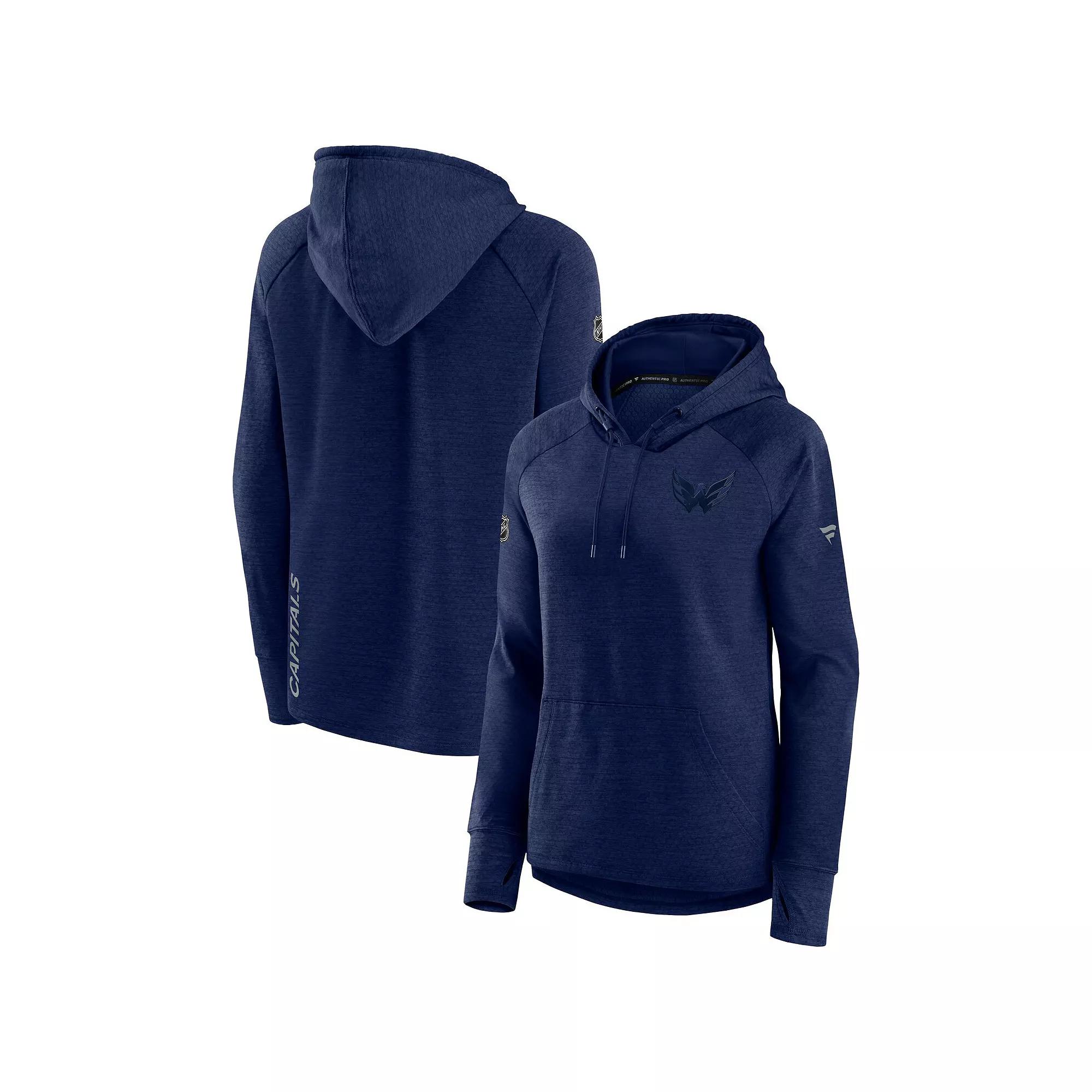 Women's Fanatics Branded Heather Royal New York Islanders Authentic Pro Road Performance Raglan Pullover Hoodie, Size: Medium, Isl Blue Product Image