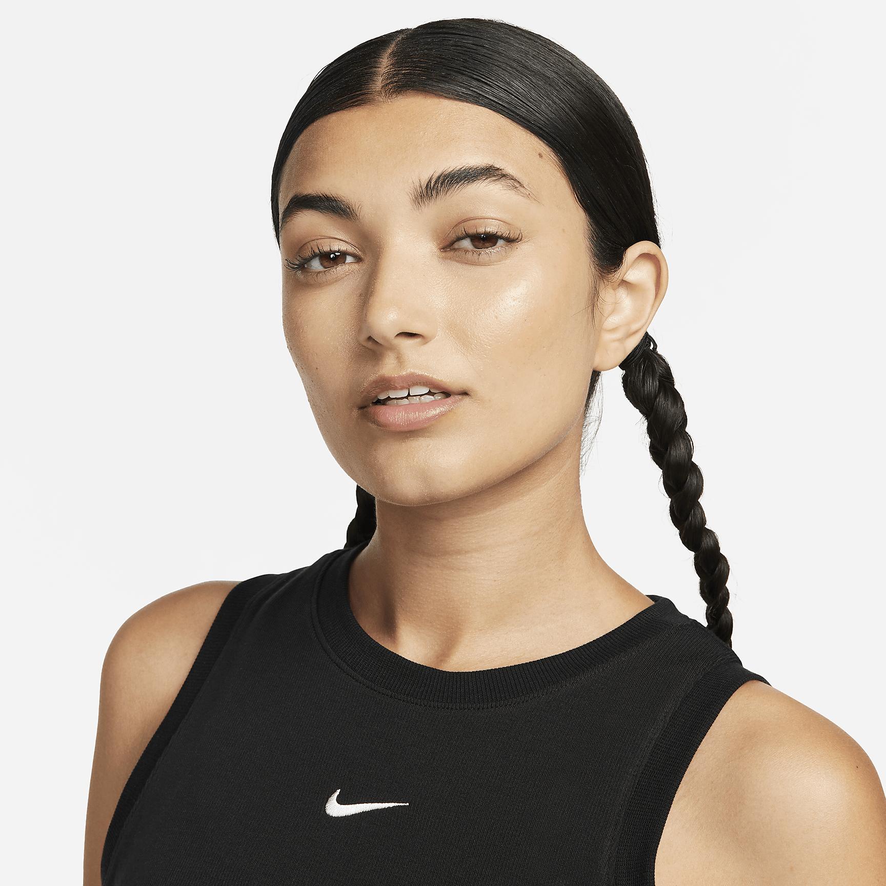 Womens Nike Sportswear Chill Knit Tight Cropped Mini-Rib Tank Top | FB8279-010 Product Image