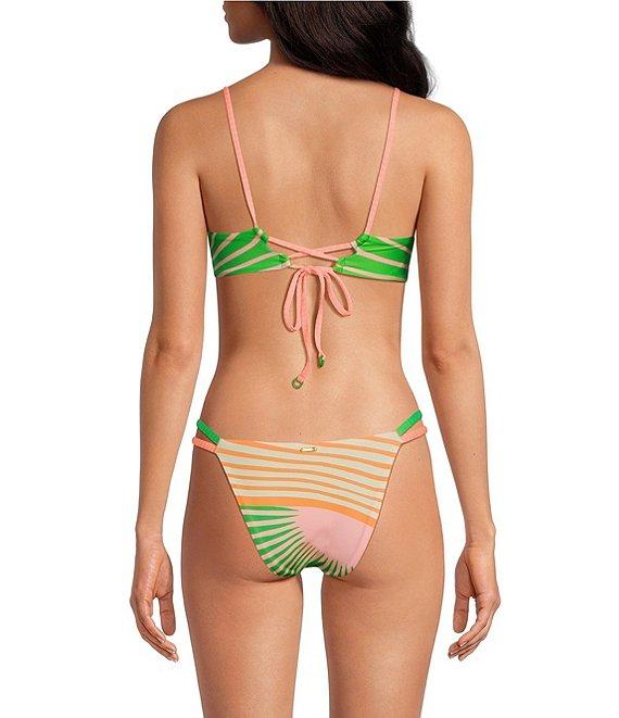 Maaji Stellar Sunrise Colada Reversible Double Tab Side Swim Bottom Product Image