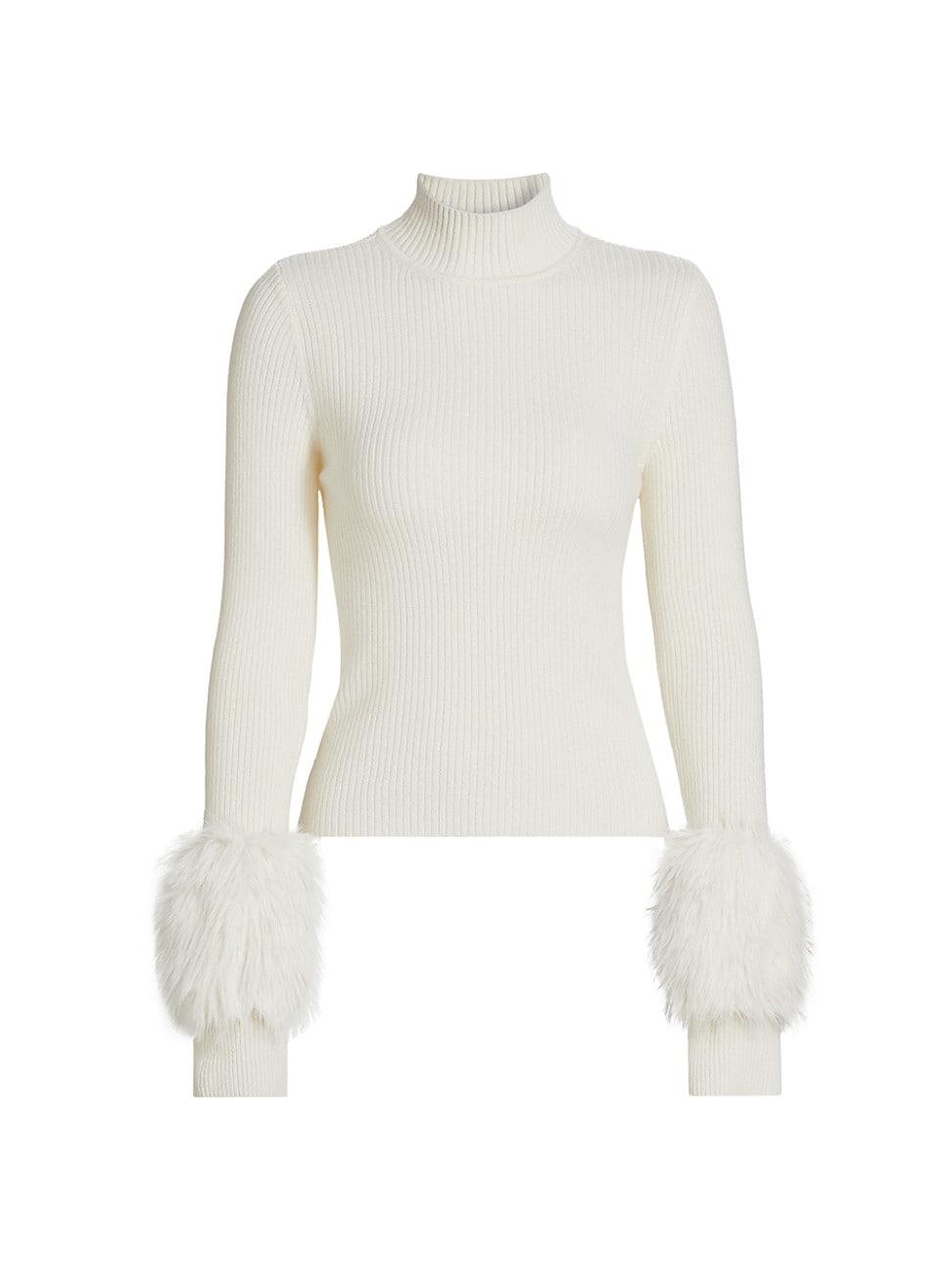 Womens Magnus Rib-Knit Merino-Wool Turtleneck Sweater Product Image