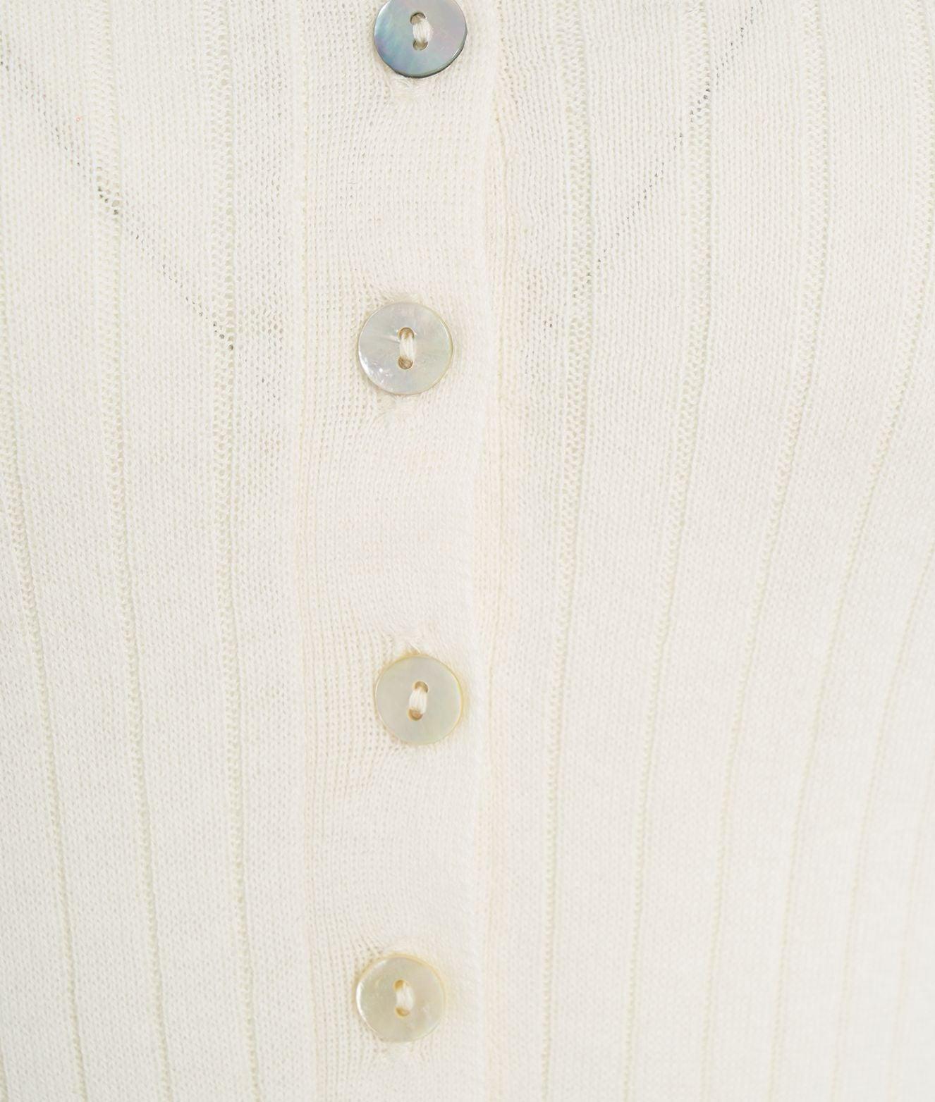Ribbed long sleeve polo shirt 'Adela' Product Image