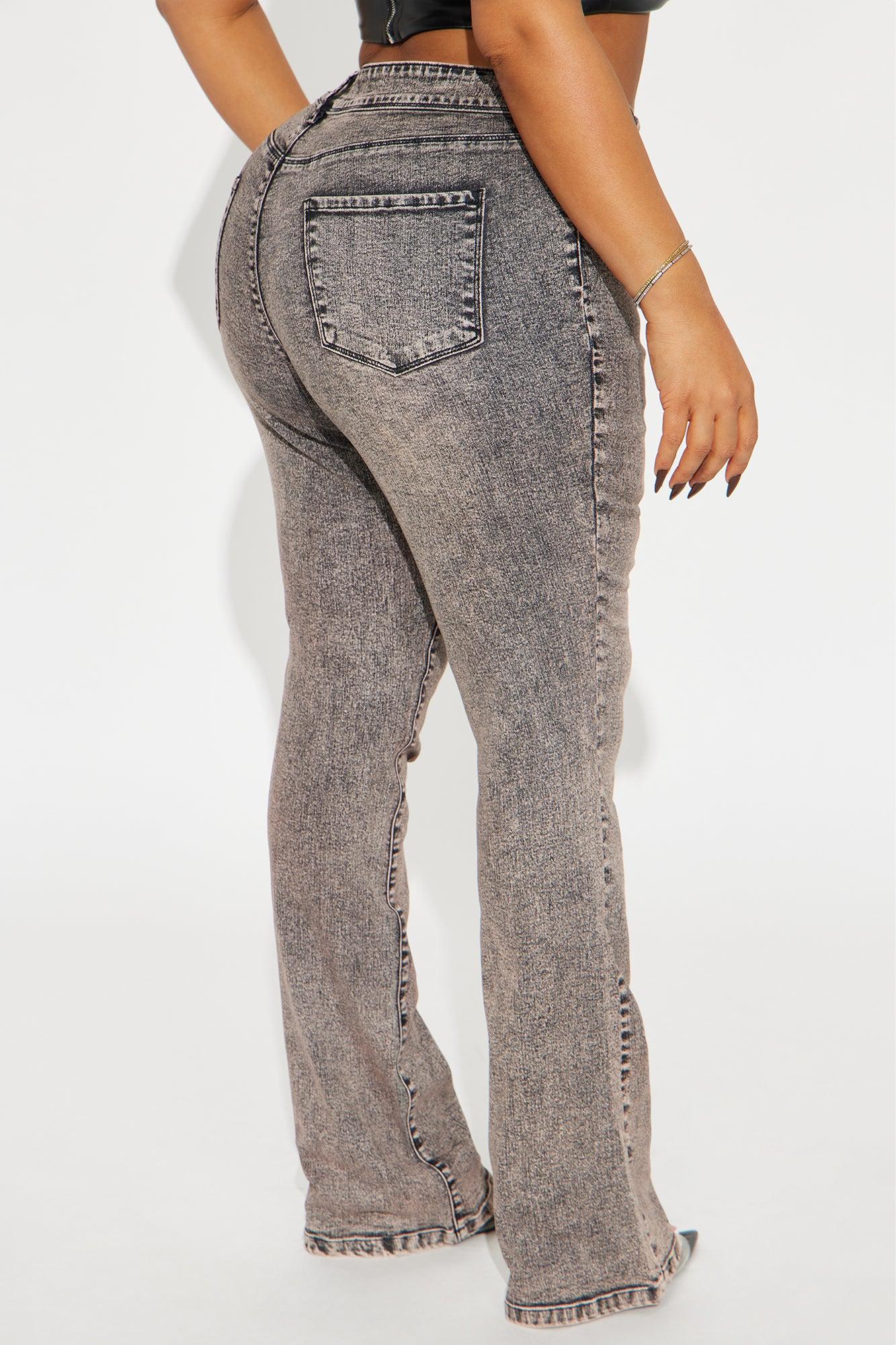 Tall Getting The Boot Mid Rise Jeans - Acid Wash Black Product Image