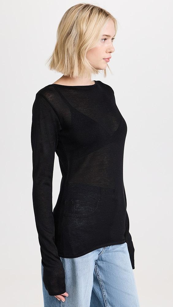 DL1961 Long Sleeve Boat Neck Tee | Shopbop Product Image