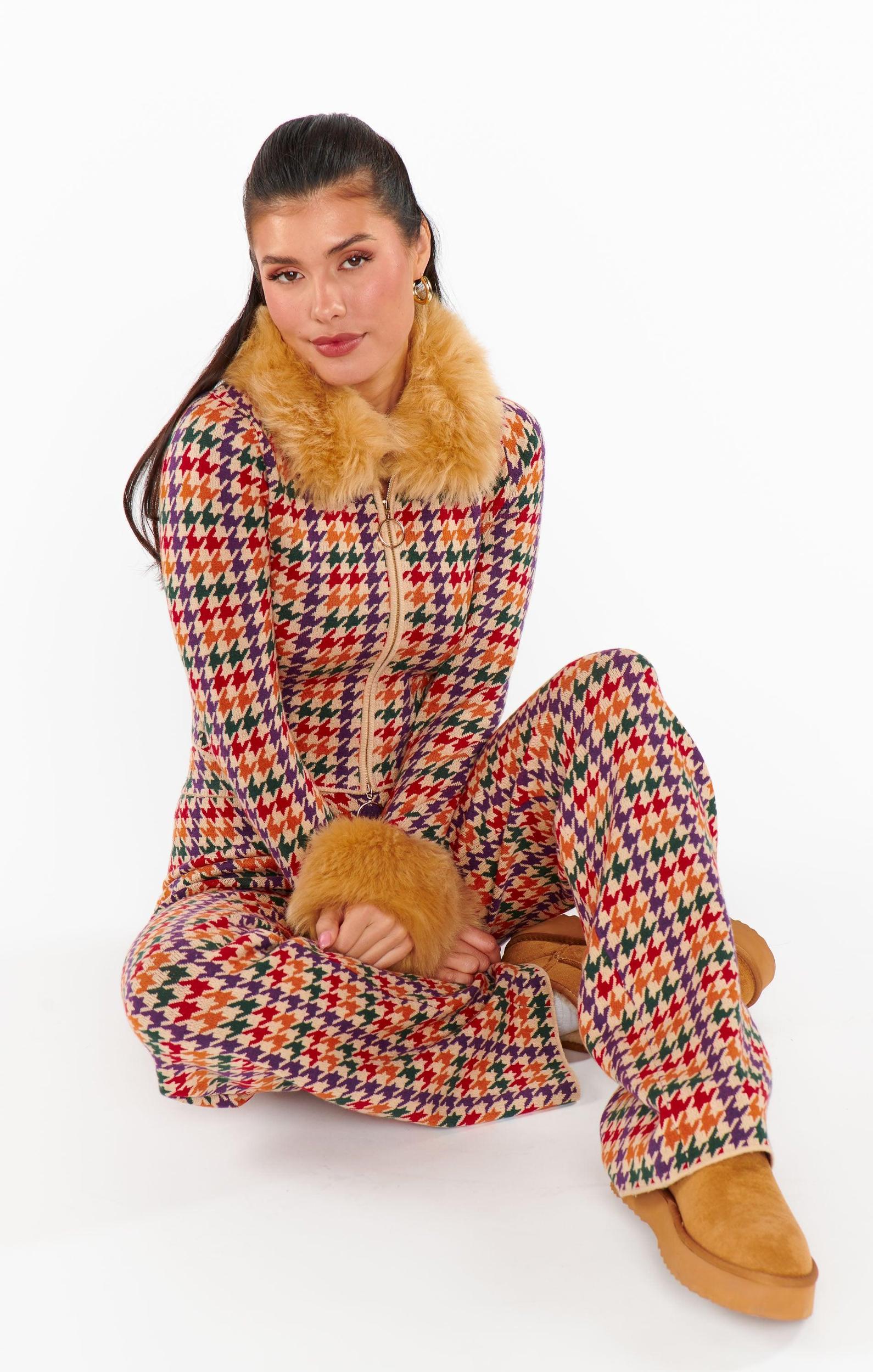 Zermatt Sweater Pant ~ Valley Houndstooth Knit Product Image