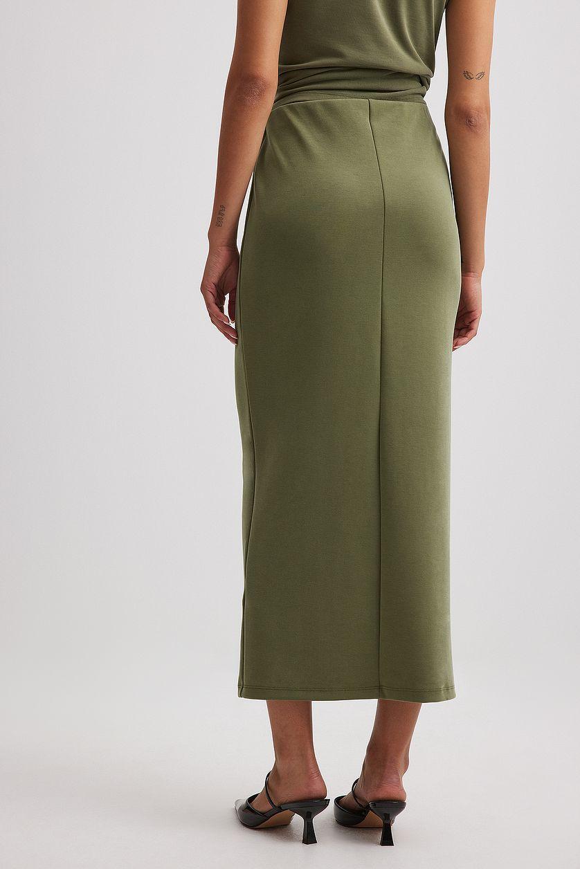 Modal Straight Fit Maxi Skirt Product Image