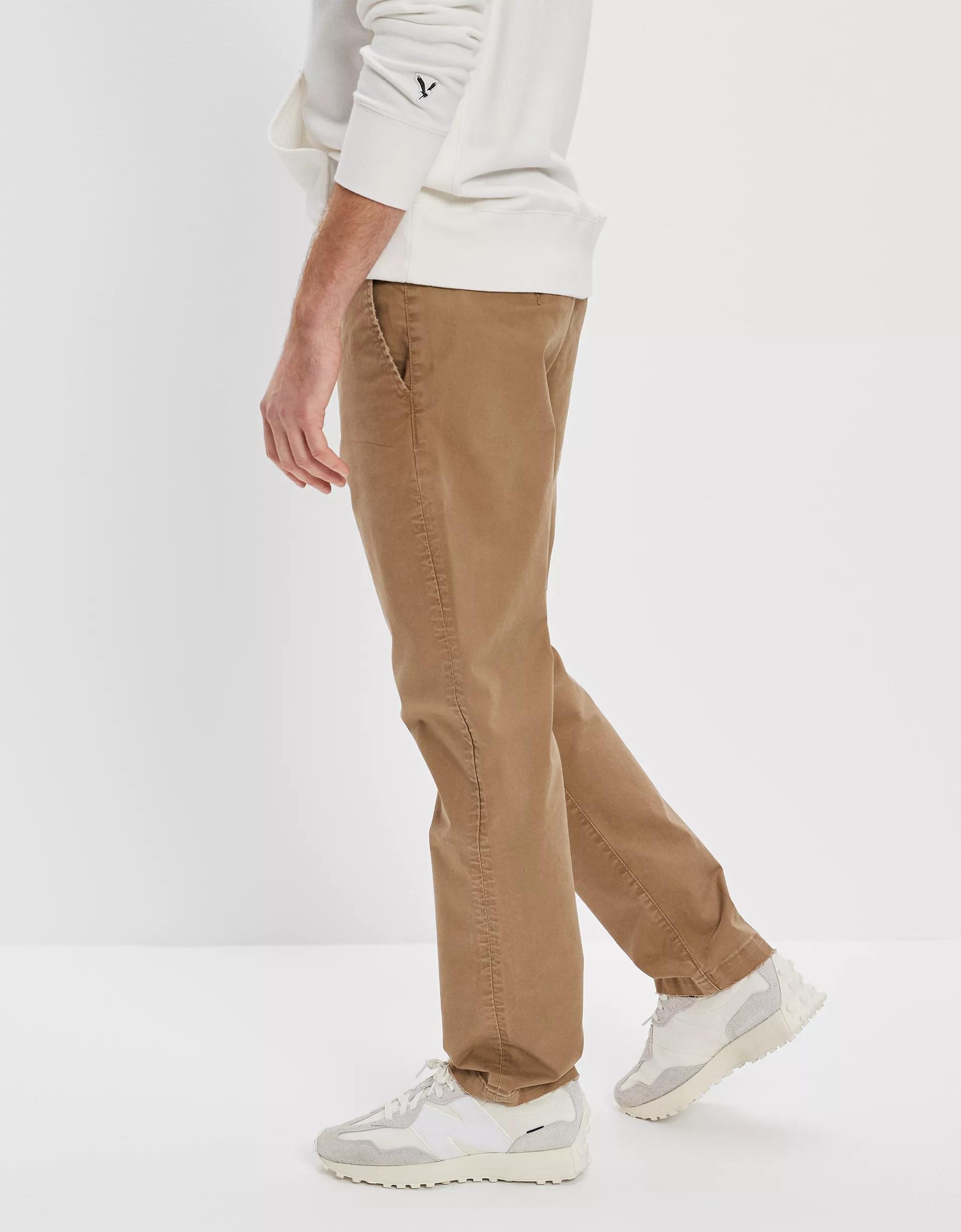 AE Flex Athletic Straight Lived-In Khaki Pant Product Image