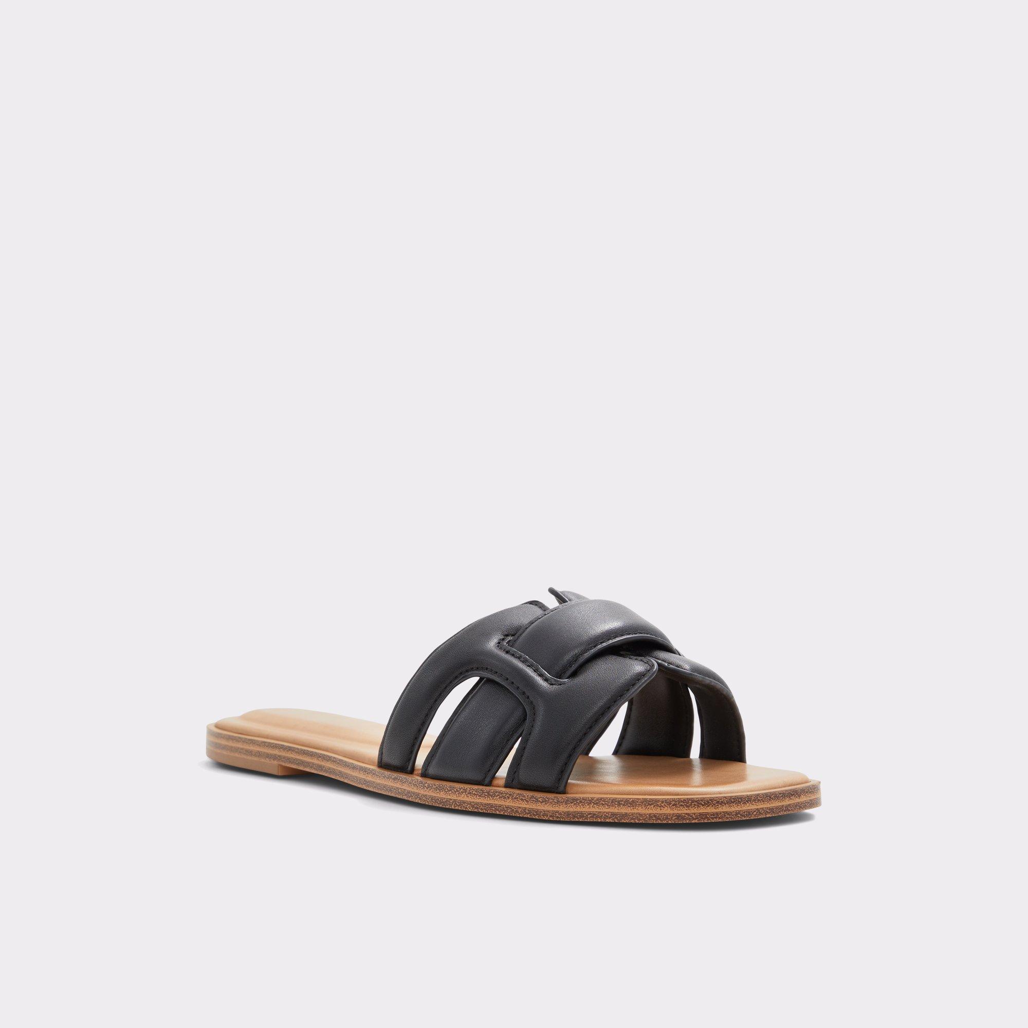 ALDO Elenaa - Women's Flat Sandals - Black, Size 8 Product Image