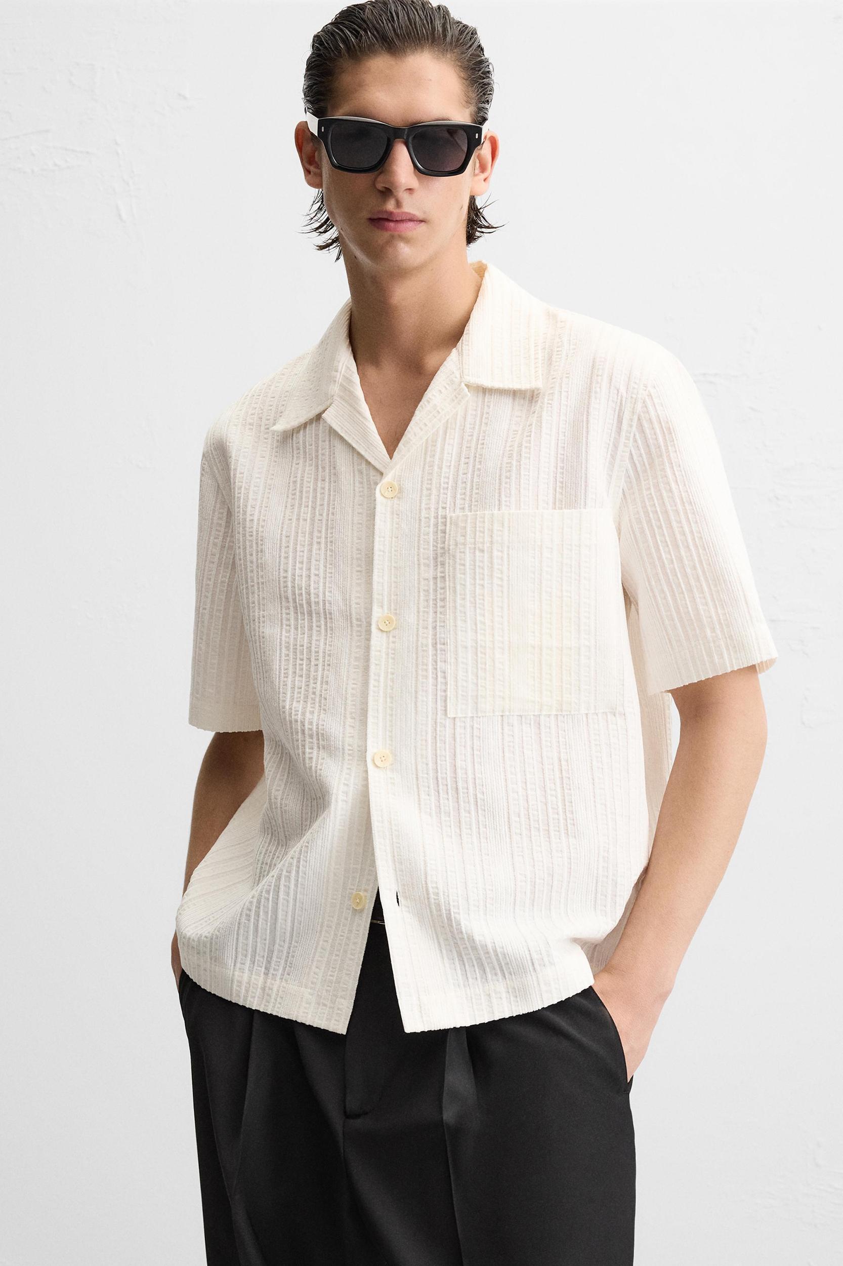 STRIPED JACQUARD SHIRT Product Image