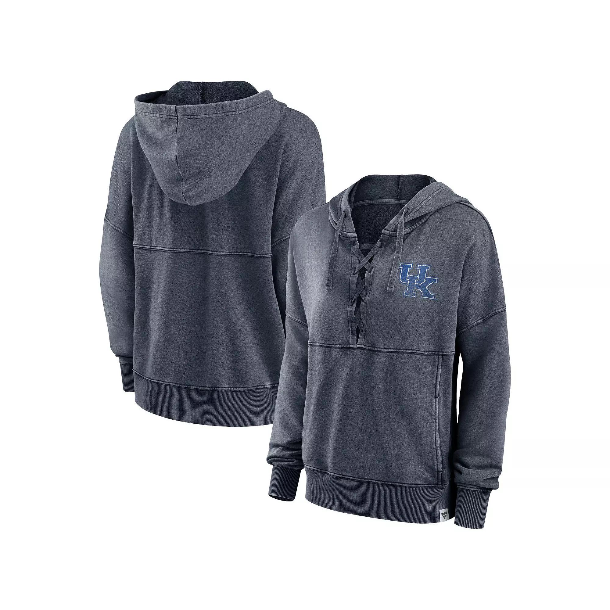 Womens Fanatics Branded Heathered Charcoal Kentucky Wildcats Overall Speed Lace-Up Pullover Hoodie Product Image
