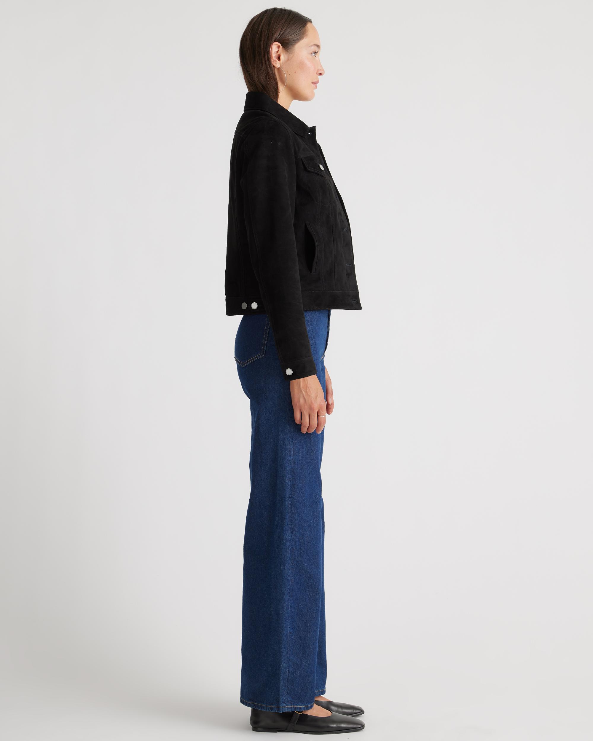 Quince | Women's 100% Suede Trucker Jacket Suede Leather Product Image