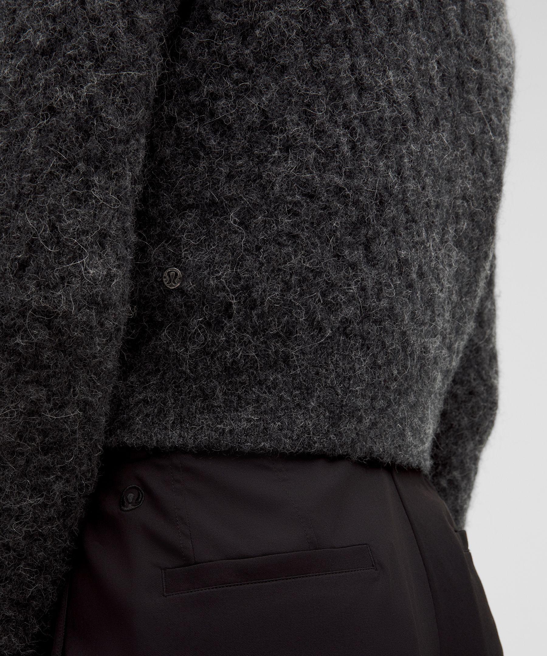 Alpaca Wool-Blend Crosshatch Sweater Product Image