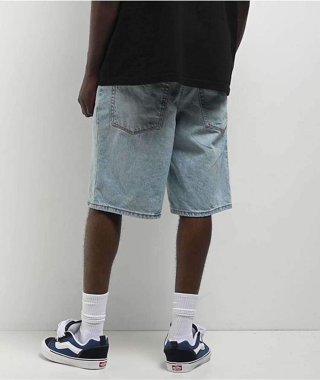 Empyre Colby Loose Fit Denim Skate Shorts Product Image
