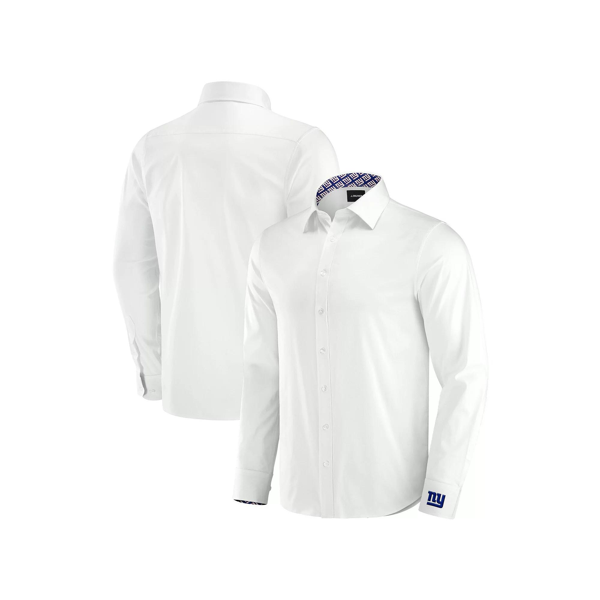 Men's J. Palmer White New York Giants Man-In-Motion Long Sleeve Button-Up Dress Shirt,  Product Image