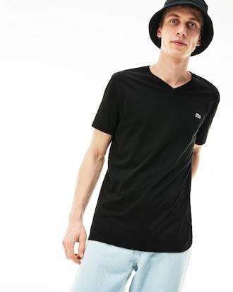 Men's Lightweight Pima Cotton V-Neck T-Shirt Product Image